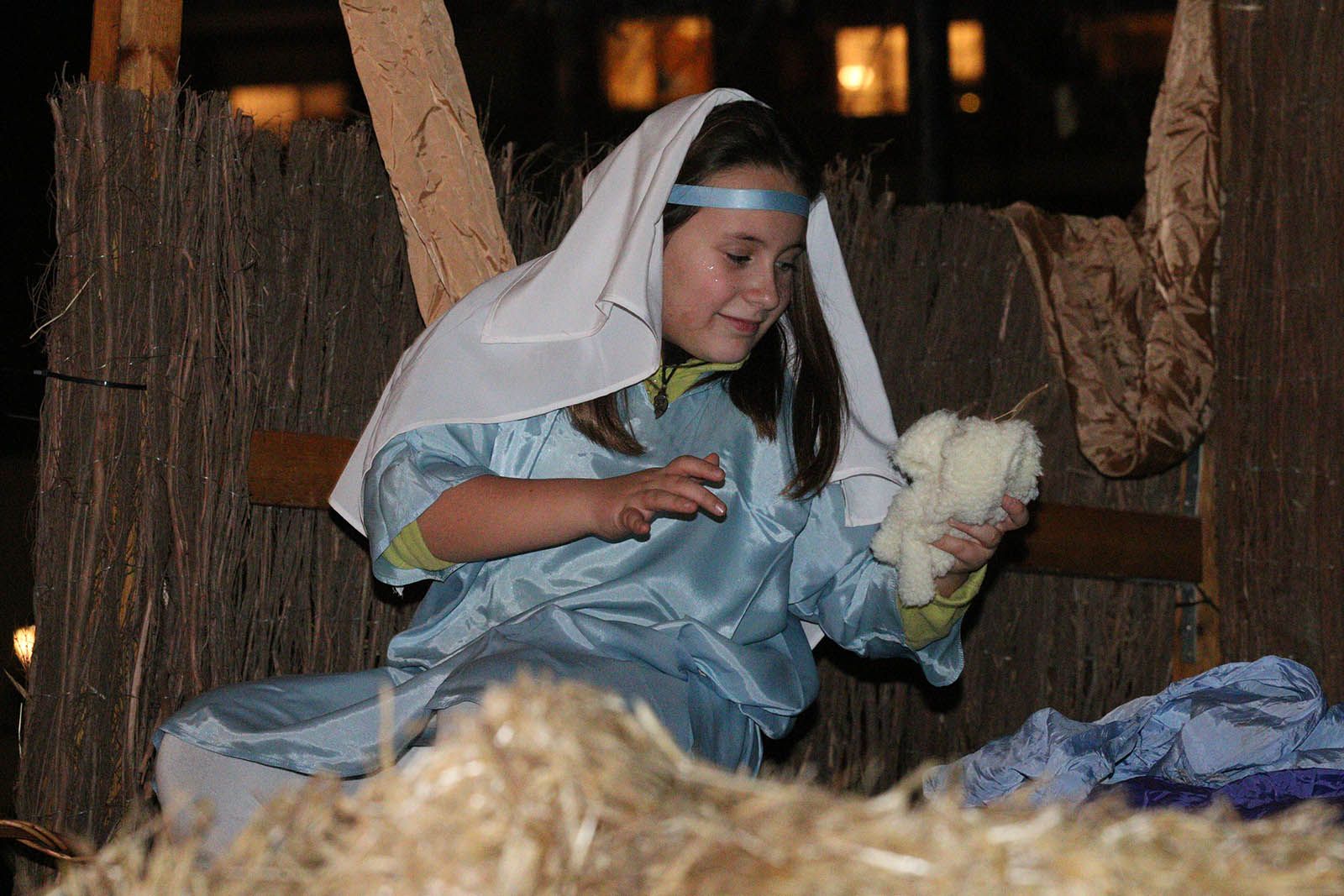 El pessebre vivent als jardins del Monestir. Foto: Lali Álvarez