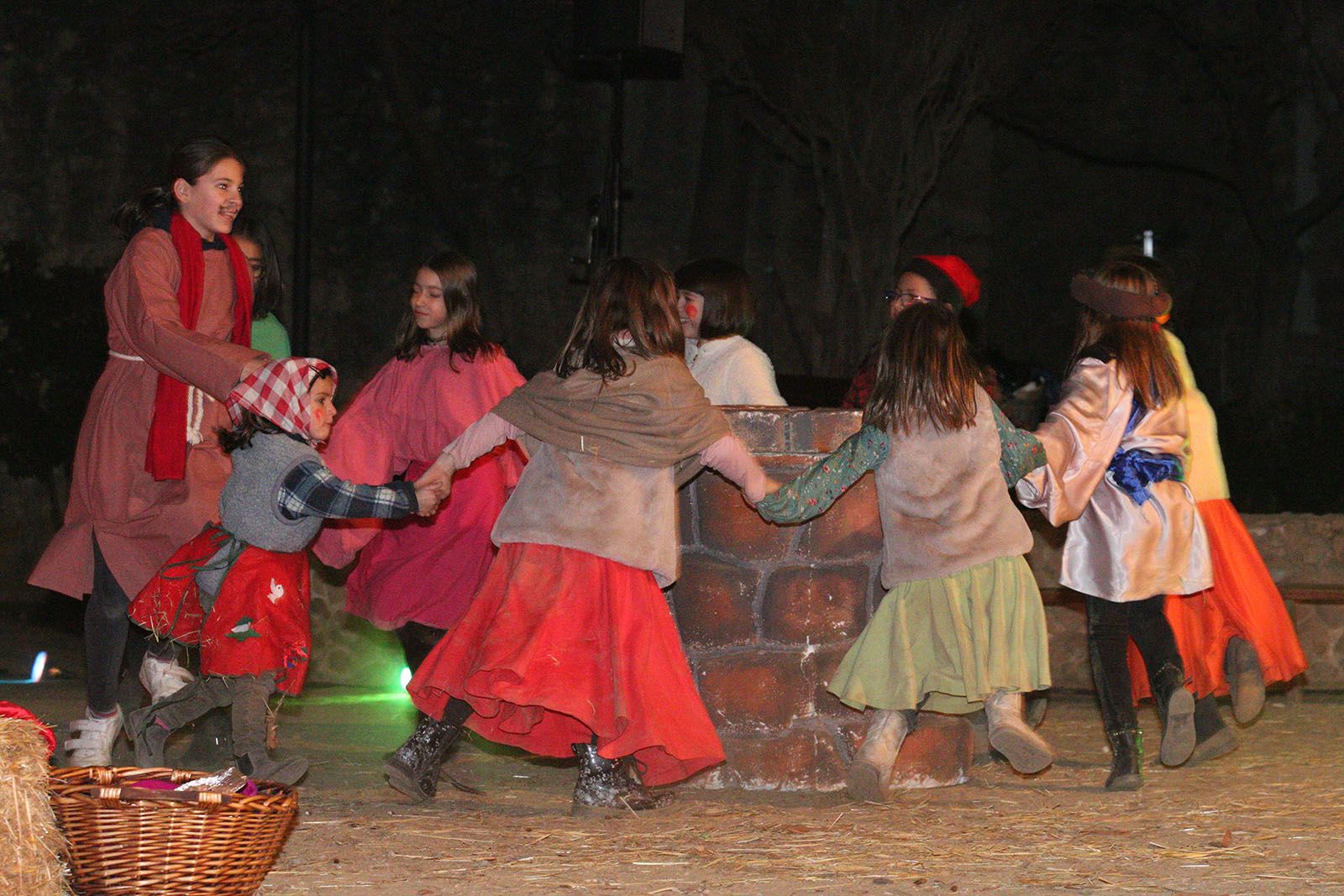 El pessebre vivent als jardins del Monestir. Foto: Lali Álvarez