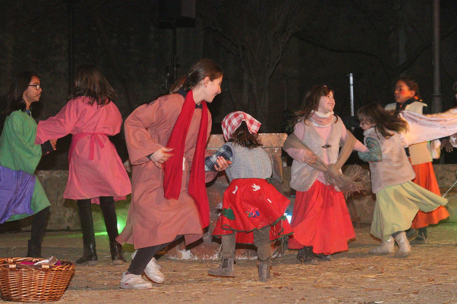 El pessebre vivent als jardins del Monestir. Foto: Lali Álvarez