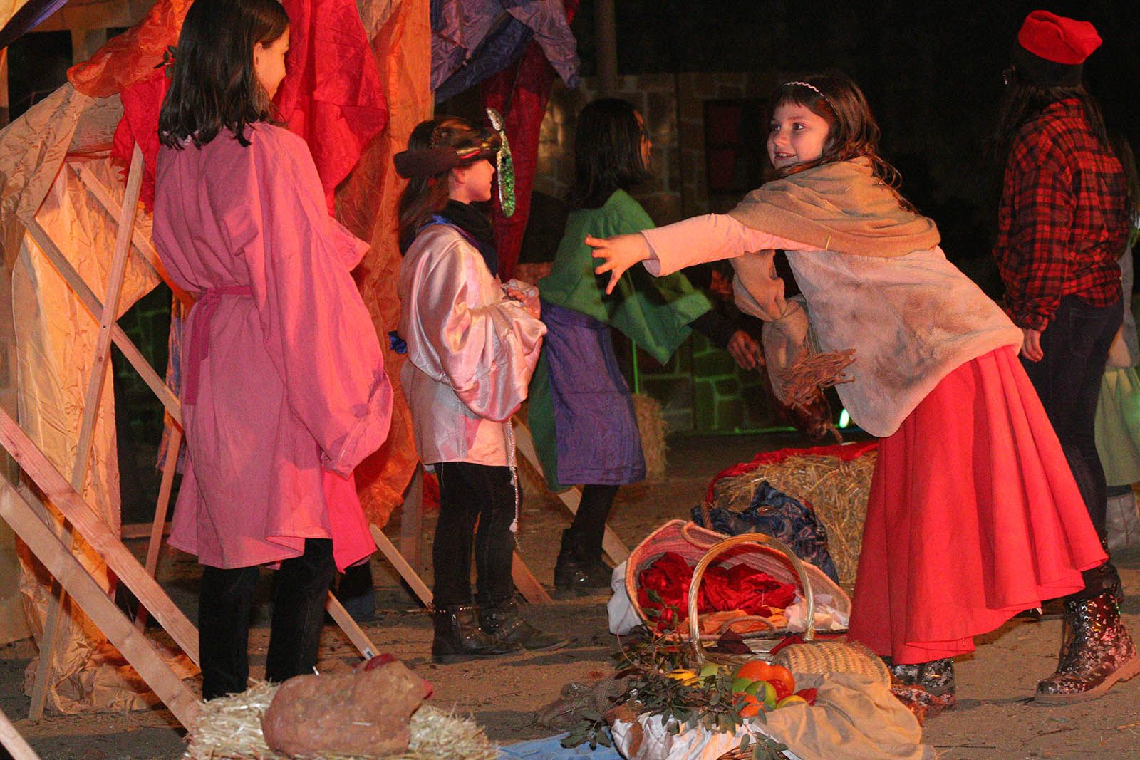 El pessebre vivent als jardins del Monestir. Foto: Lali Álvarez