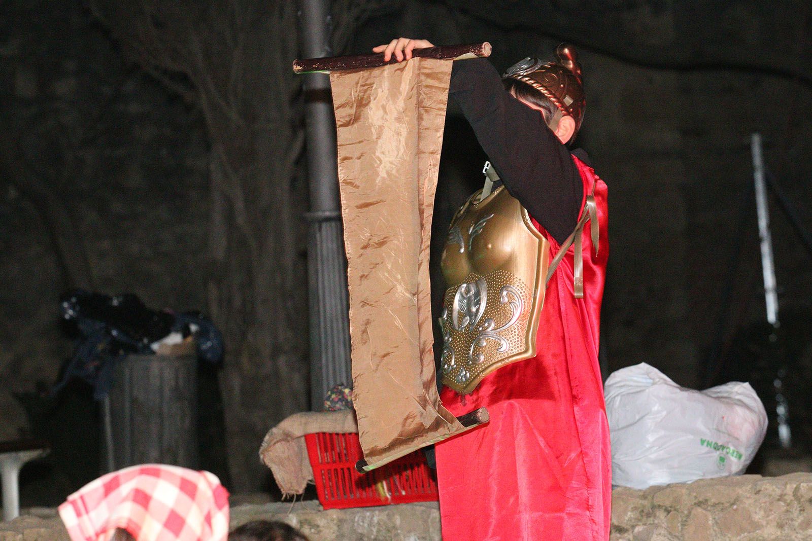 El pessebre vivent als jardins del Monestir. Foto: Lali Álvarez