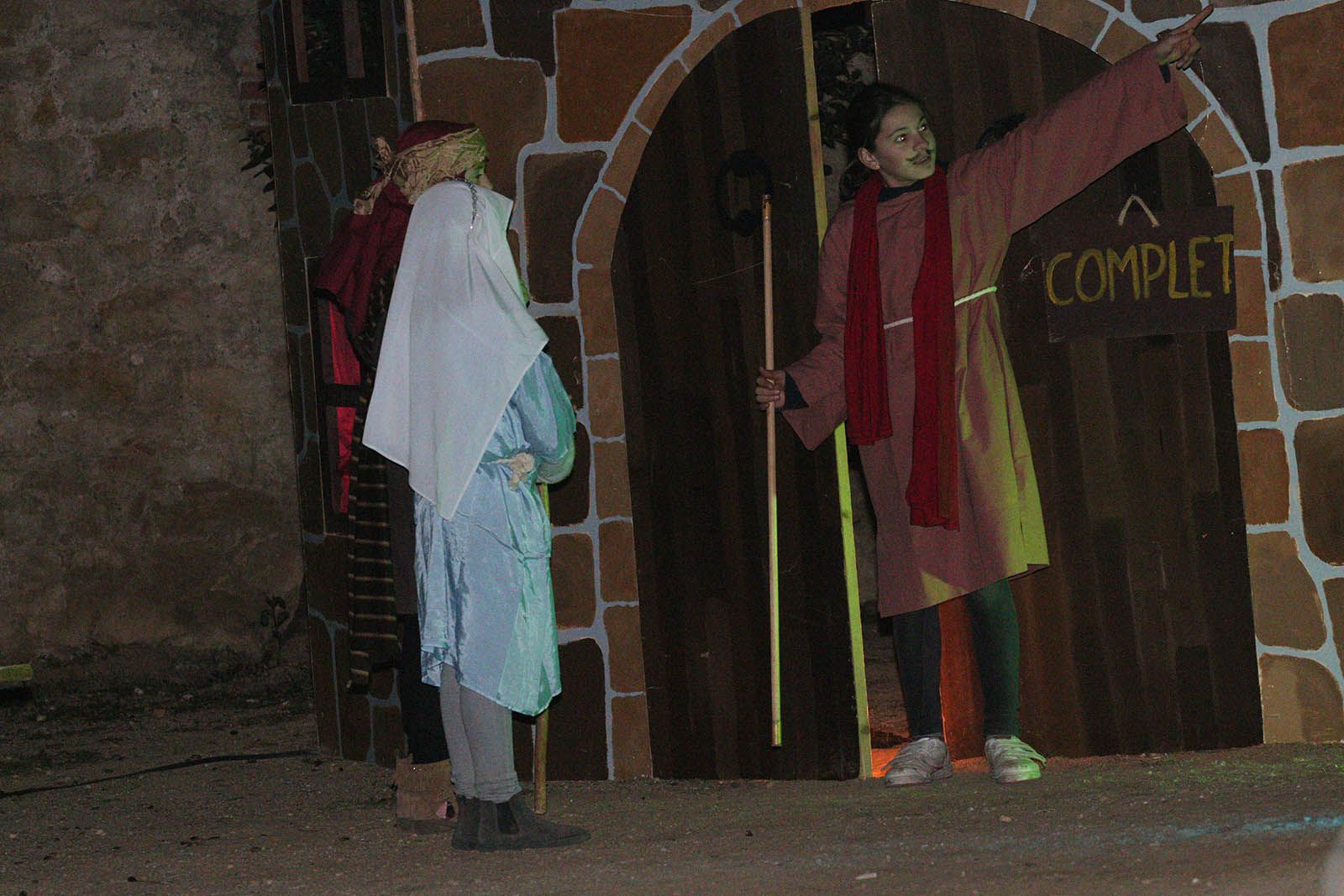 El pessebre vivent als jardins del Monestir. Foto: Lali Álvarez