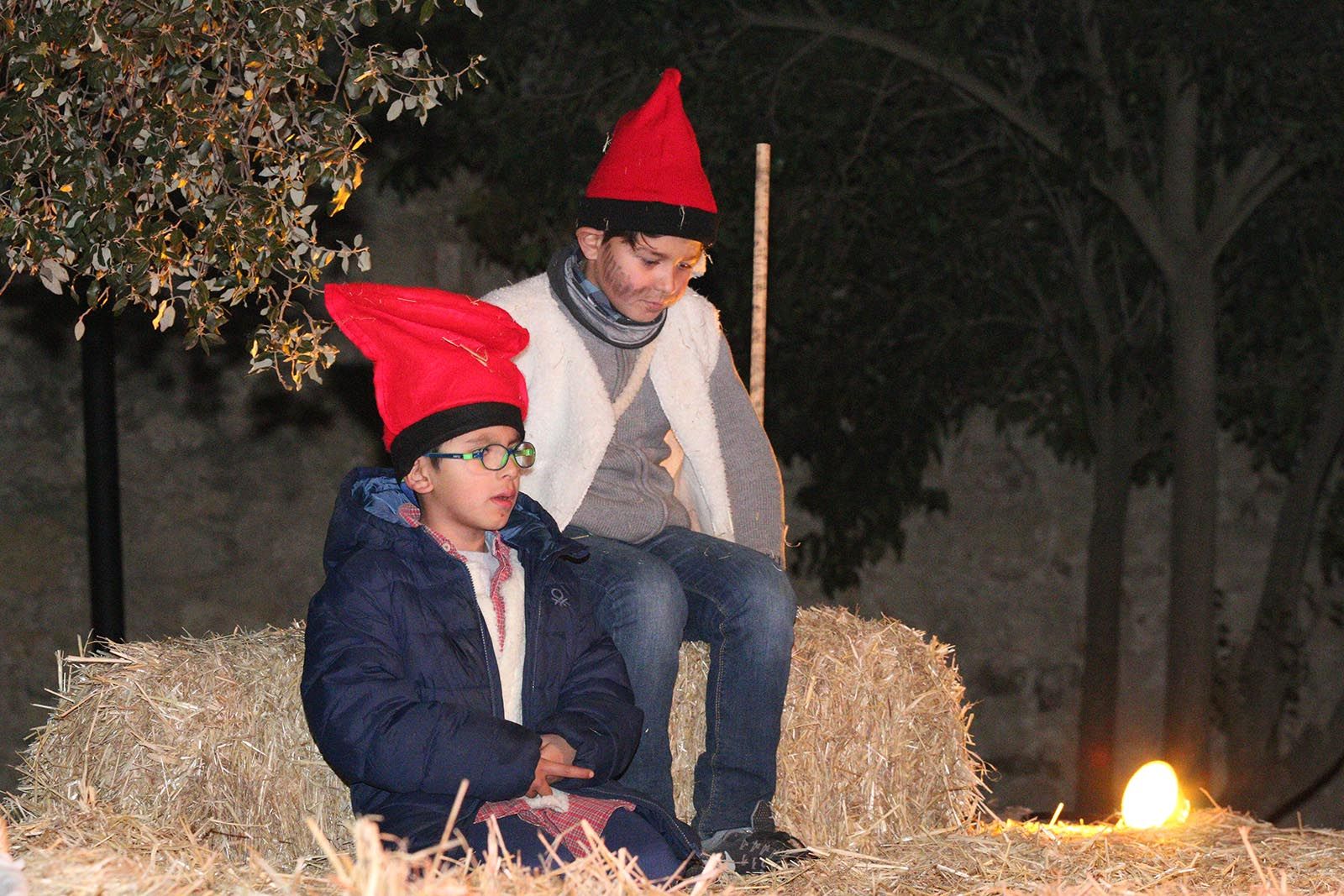 El pessebre vivent als jardins del Monestir. Foto: Lali Álvarez
