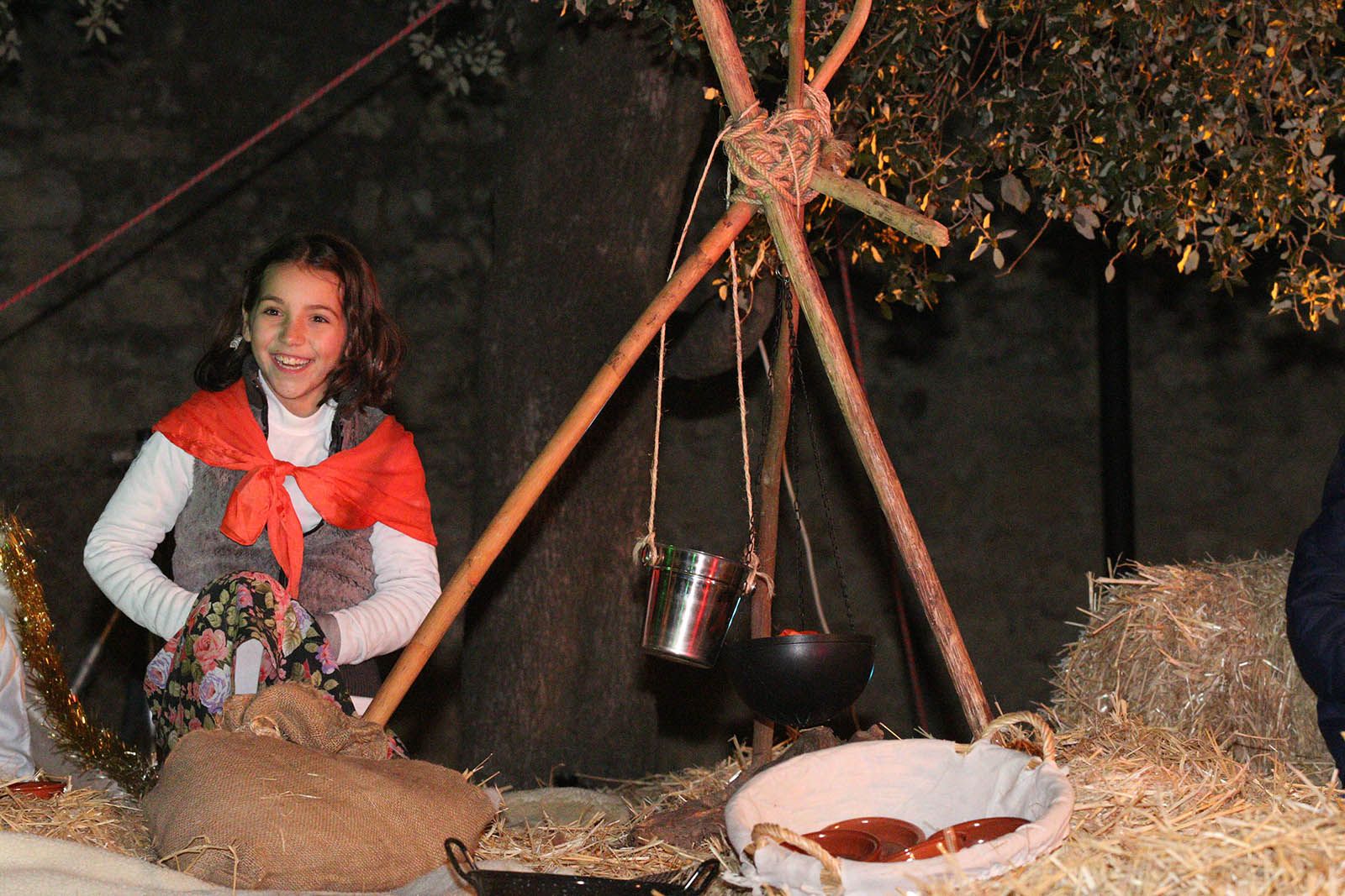 El pessebre vivent als jardins del Monestir. Foto: Lali Álvarez
