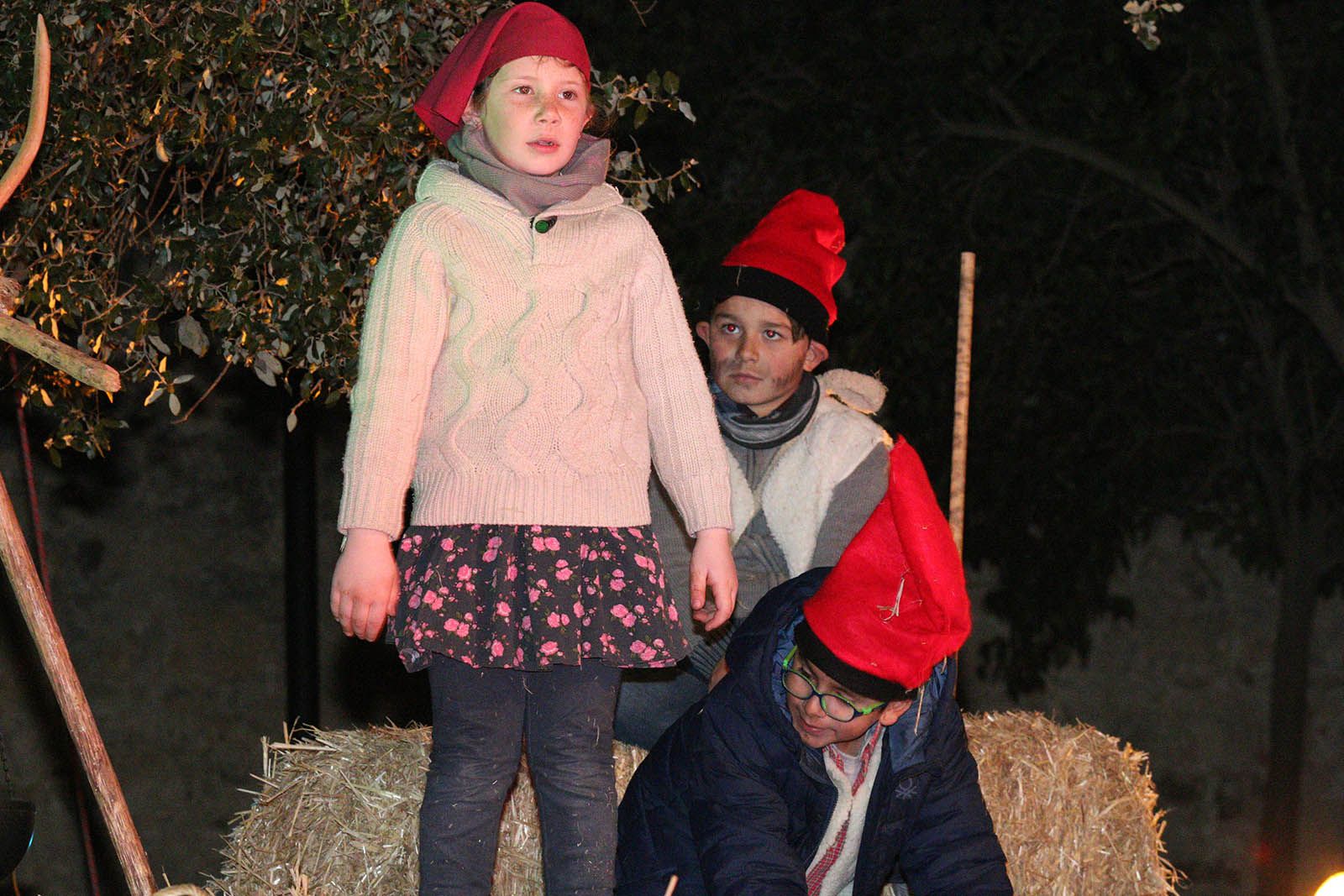 El pessebre vivent als jardins del Monestir. Foto: Lali Álvarez