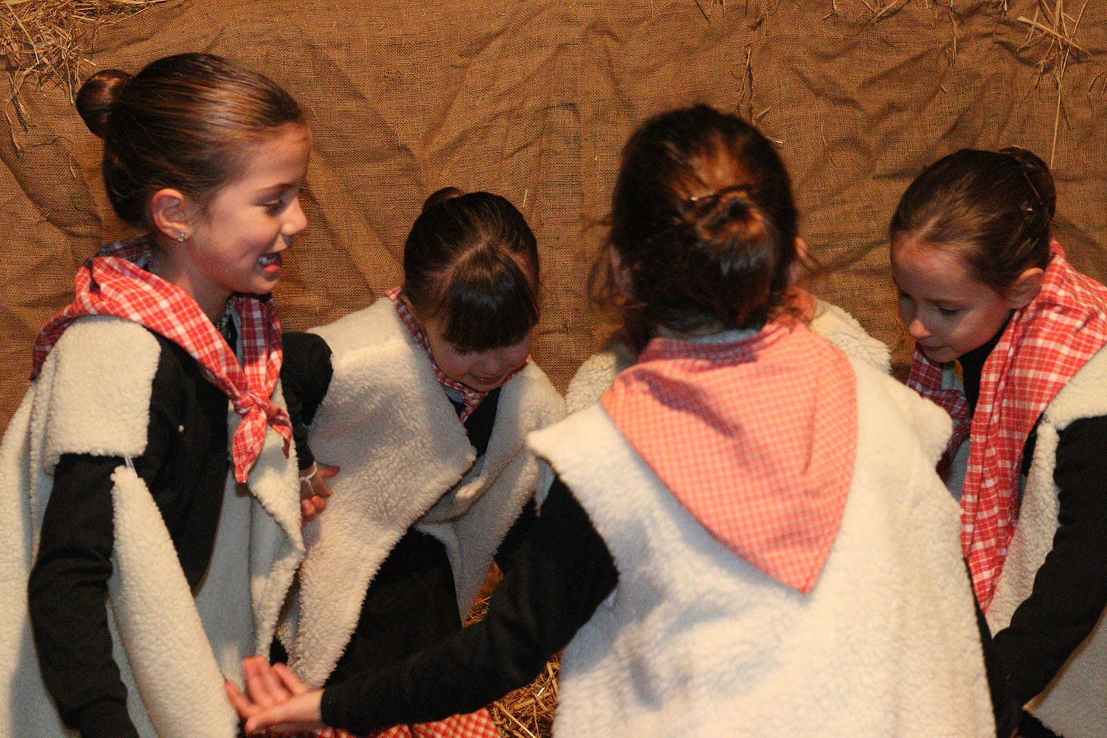 El pessebre vivent als jardins del Monestir. Foto: Lali Álvarez