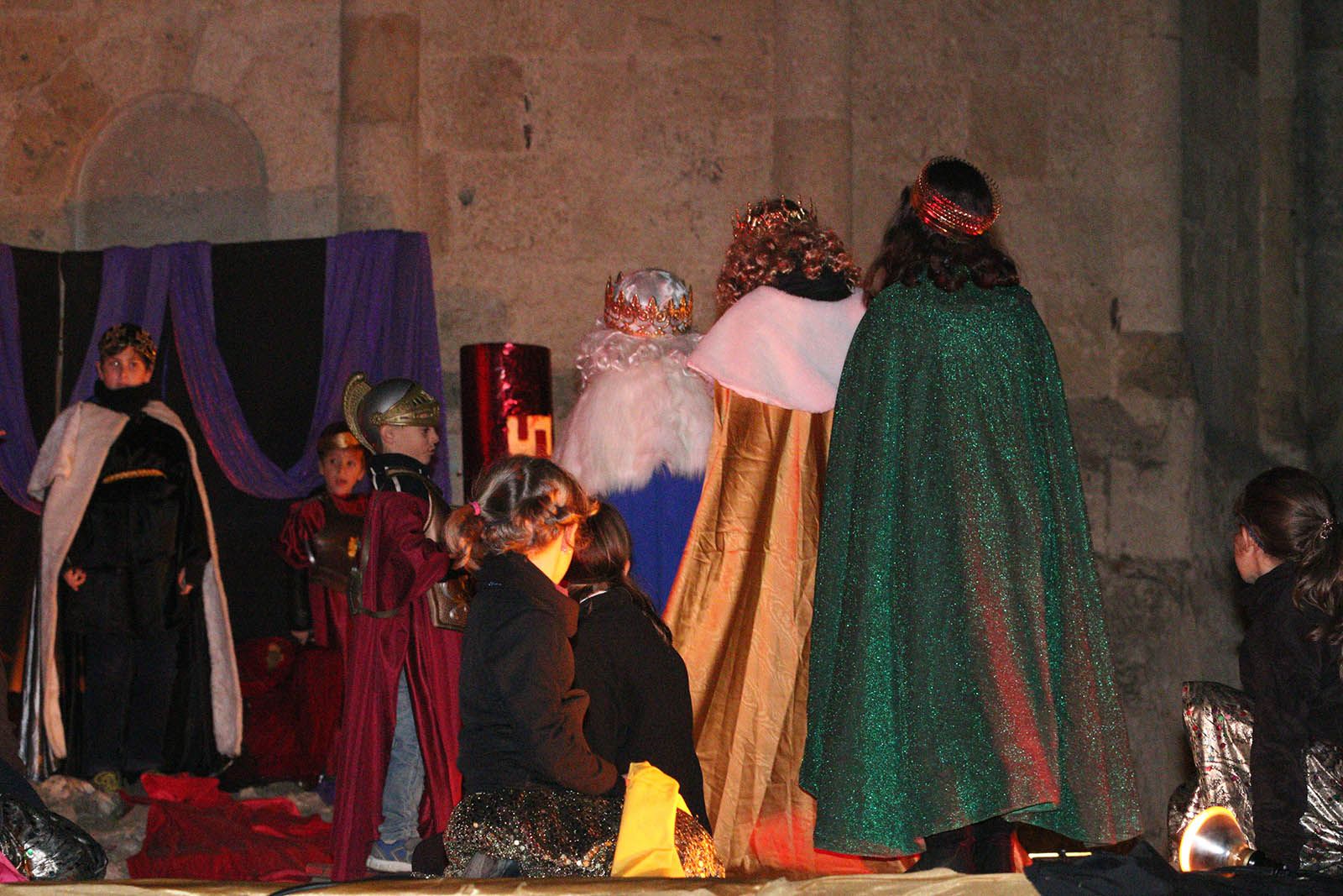 El pessebre vivent als jardins del Monestir. Foto: Lali Álvarez