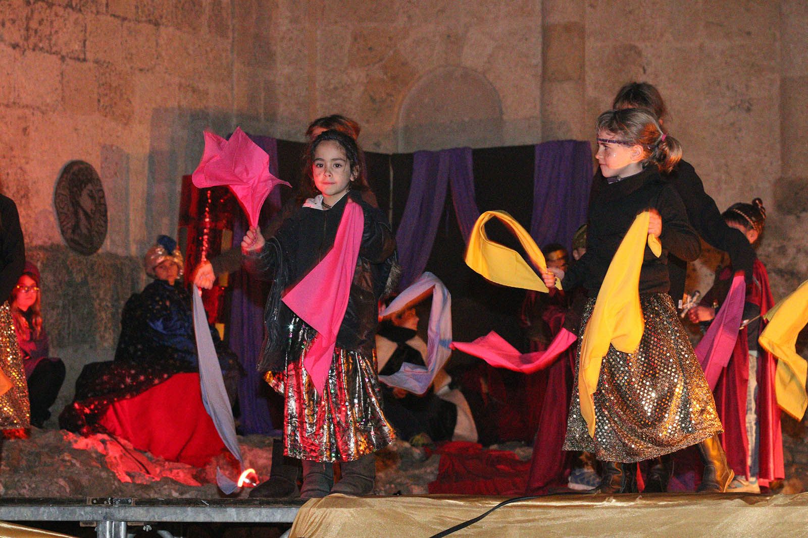 El pessebre vivent als jardins del Monestir. Foto: Lali Álvarez