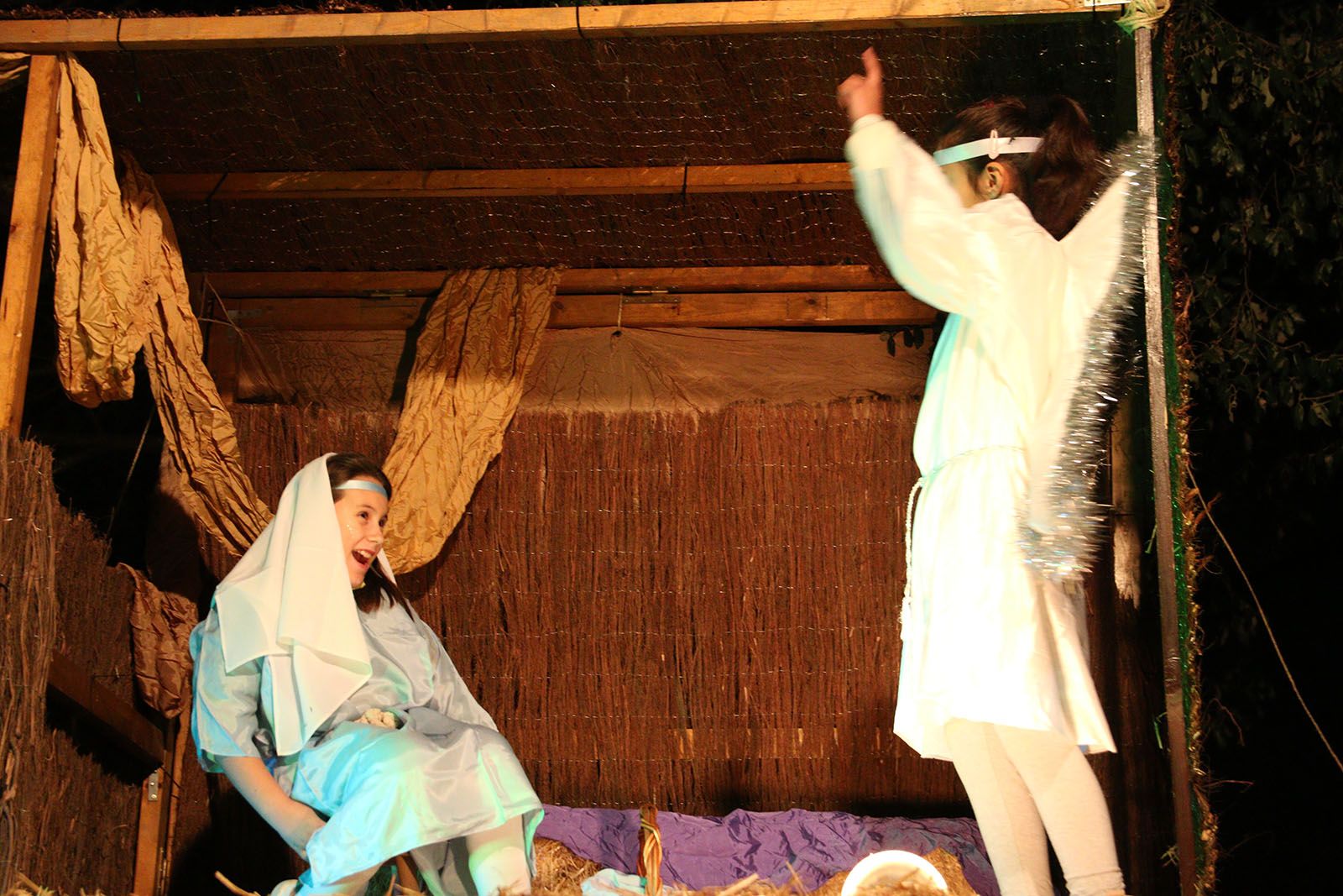 El pessebre vivent als jardins del Monestir. Foto: Lali Álvarez