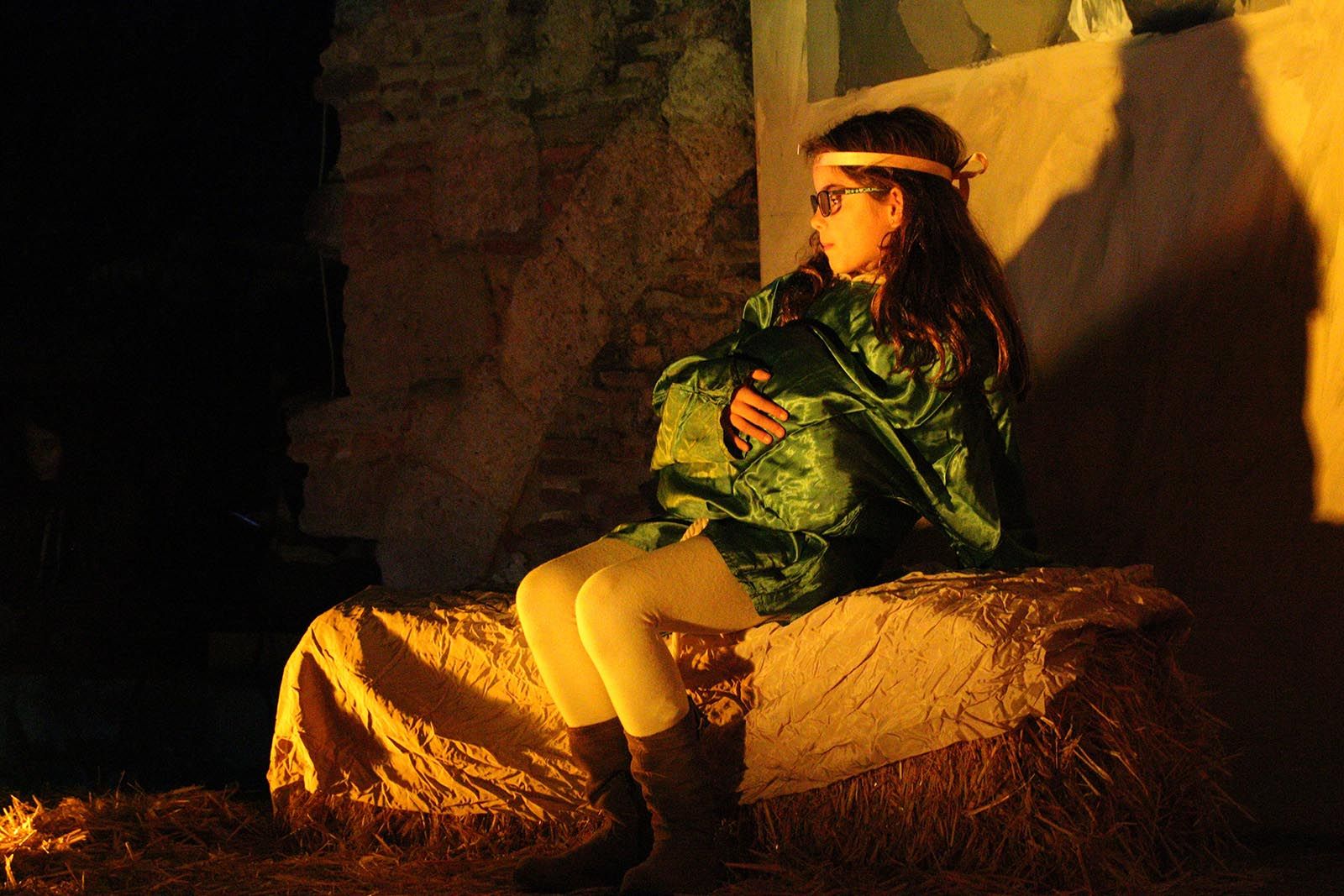 El pessebre vivent als jardins del Monestir. Foto: Lali Álvarez