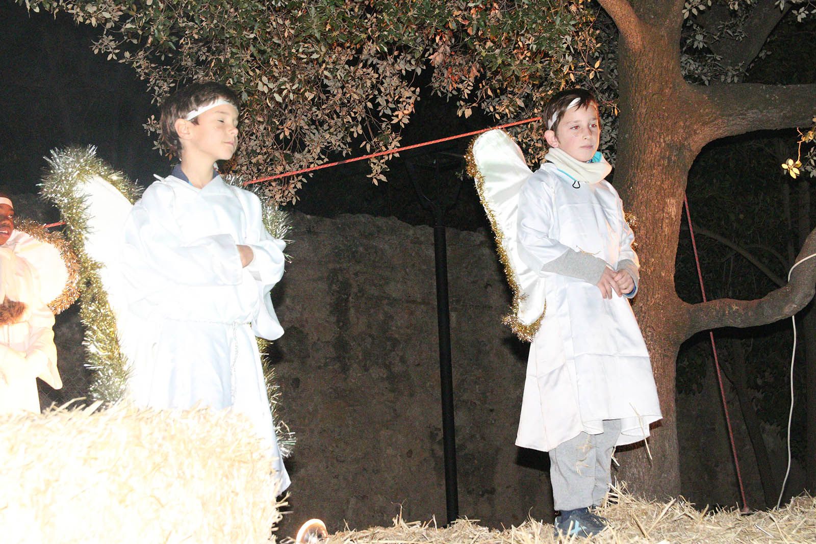 El pessebre vivent als jardins del Monestir. Foto: Lali Álvarez