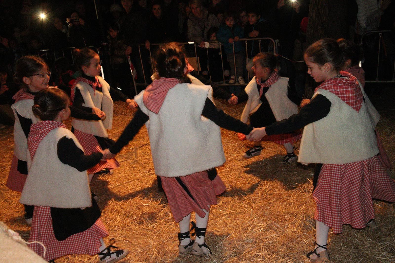 El pessebre vivent als jardins del Monestir. Foto: Lali Álvarez