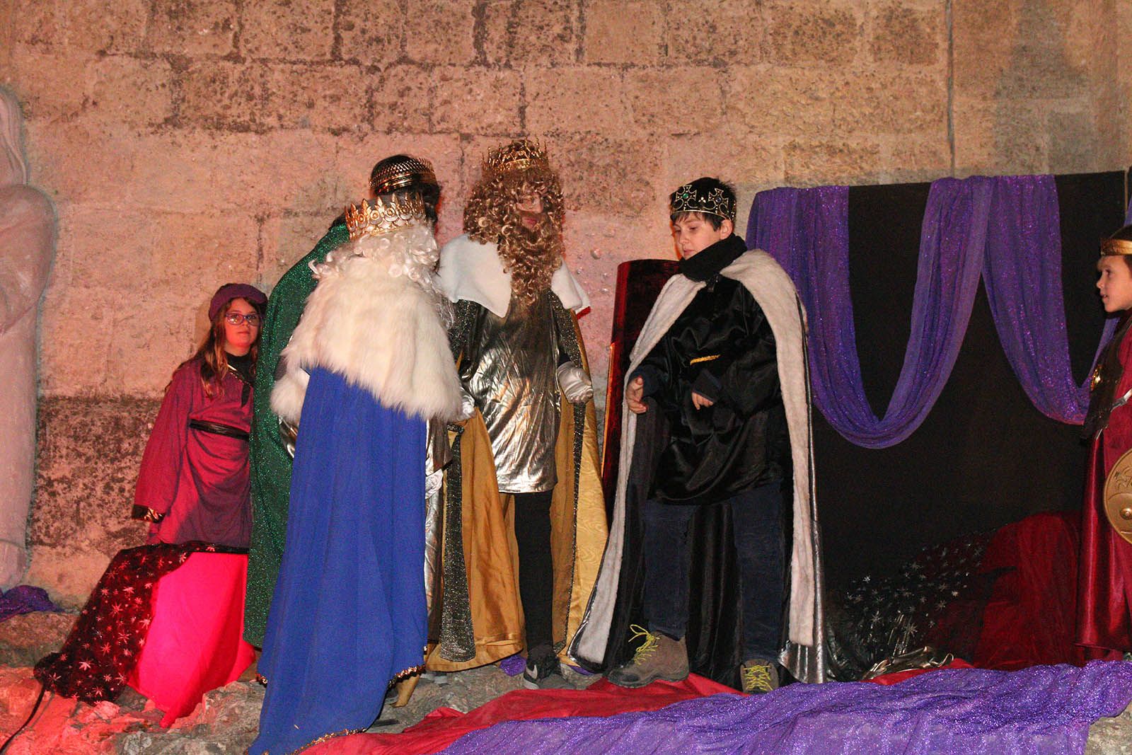 El pessebre vivent als jardins del Monestir. Foto: Lali Álvarez