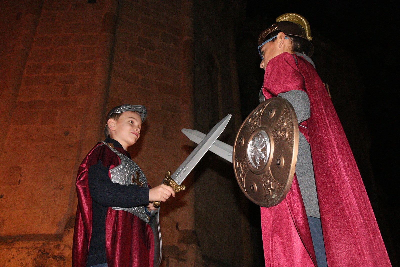 El pessebre vivent als jardins del Monestir. Foto: Lali Álvarez