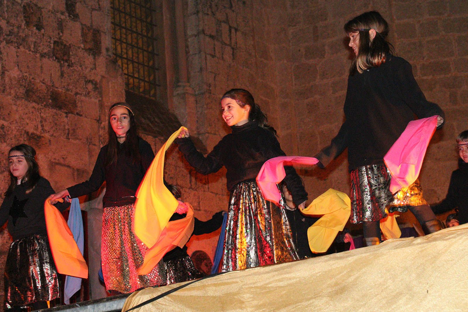 El pessebre vivent als jardins del Monestir. Foto: Lali Álvarez