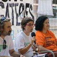 Mariona Sòria durant la primera assemblea del Sindicat de Llogaters FOTO: Sindicat de Llogaters