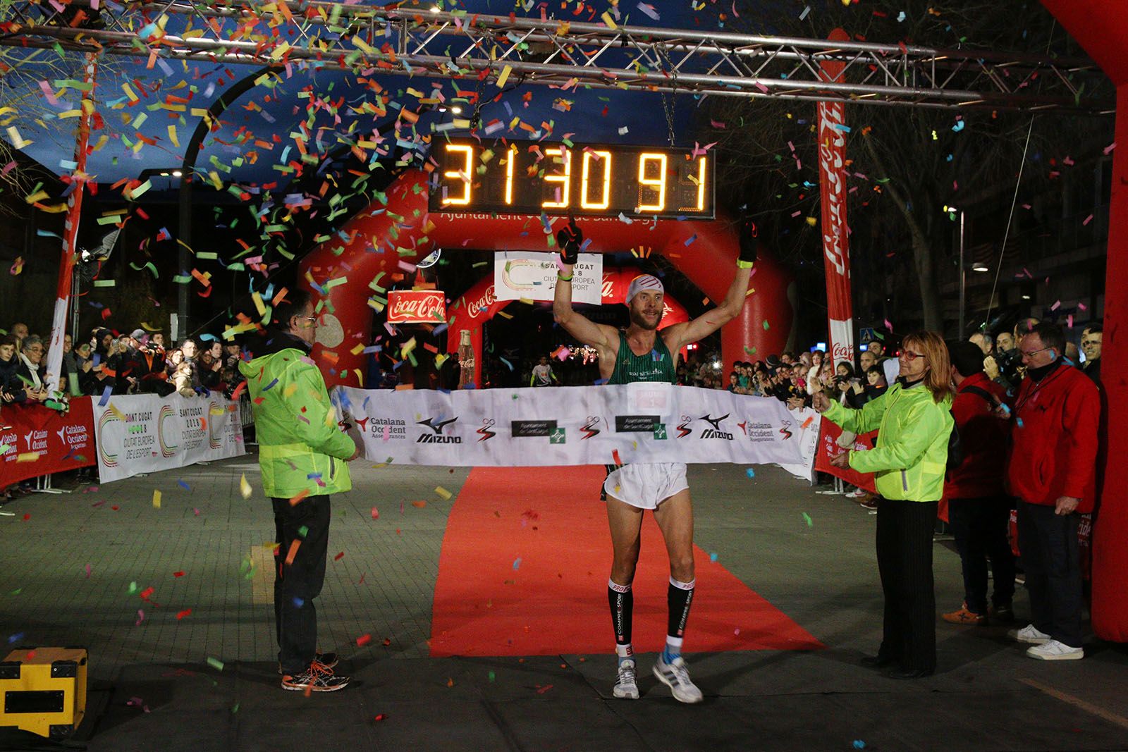 Jaume Leiva, primer classificat de la Sant Silvestre. FOTO: Lali Álvarez