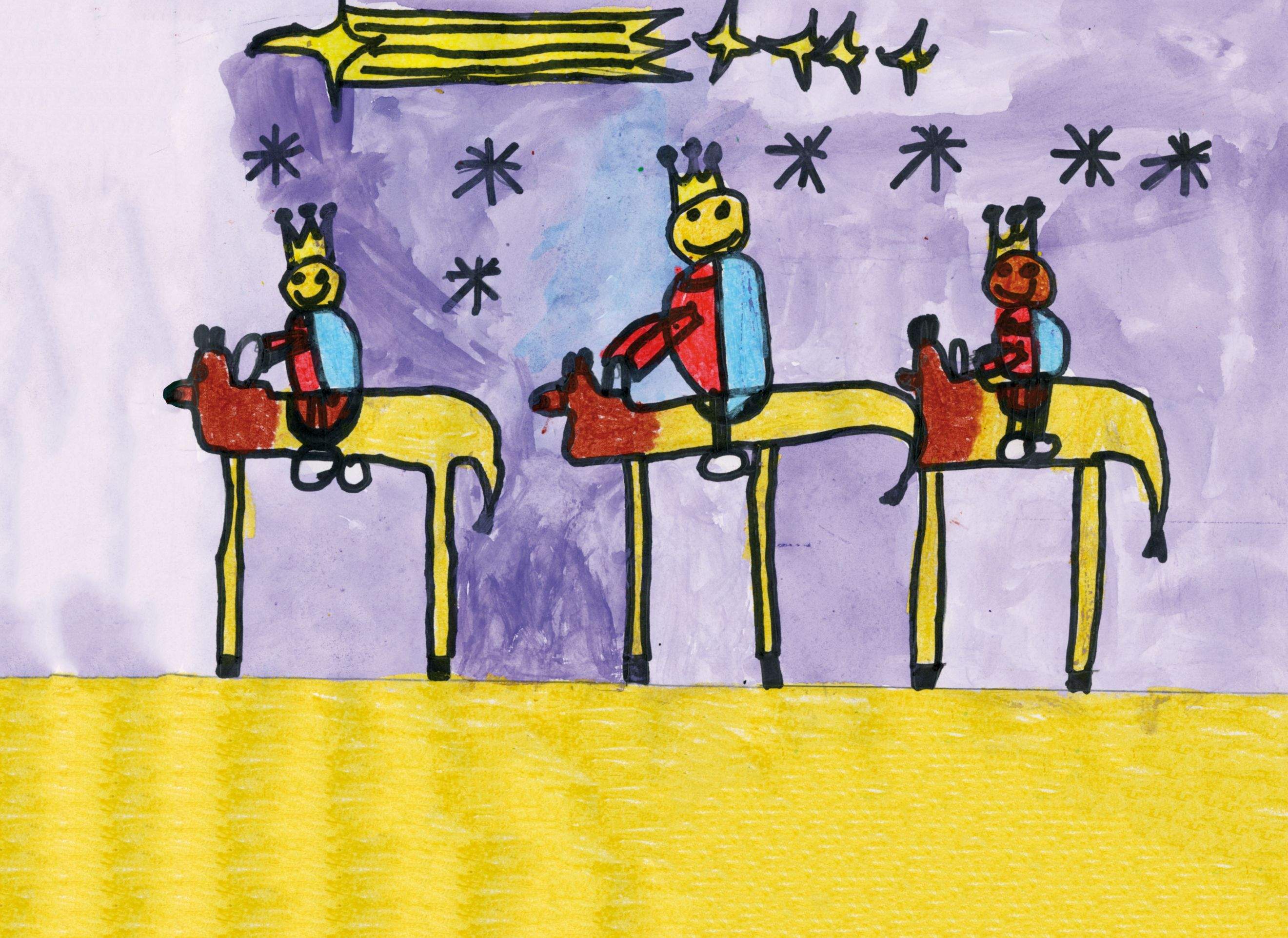 Postal de Nadal de Gerard Barba (3rA de l'escola Santa Isabel)