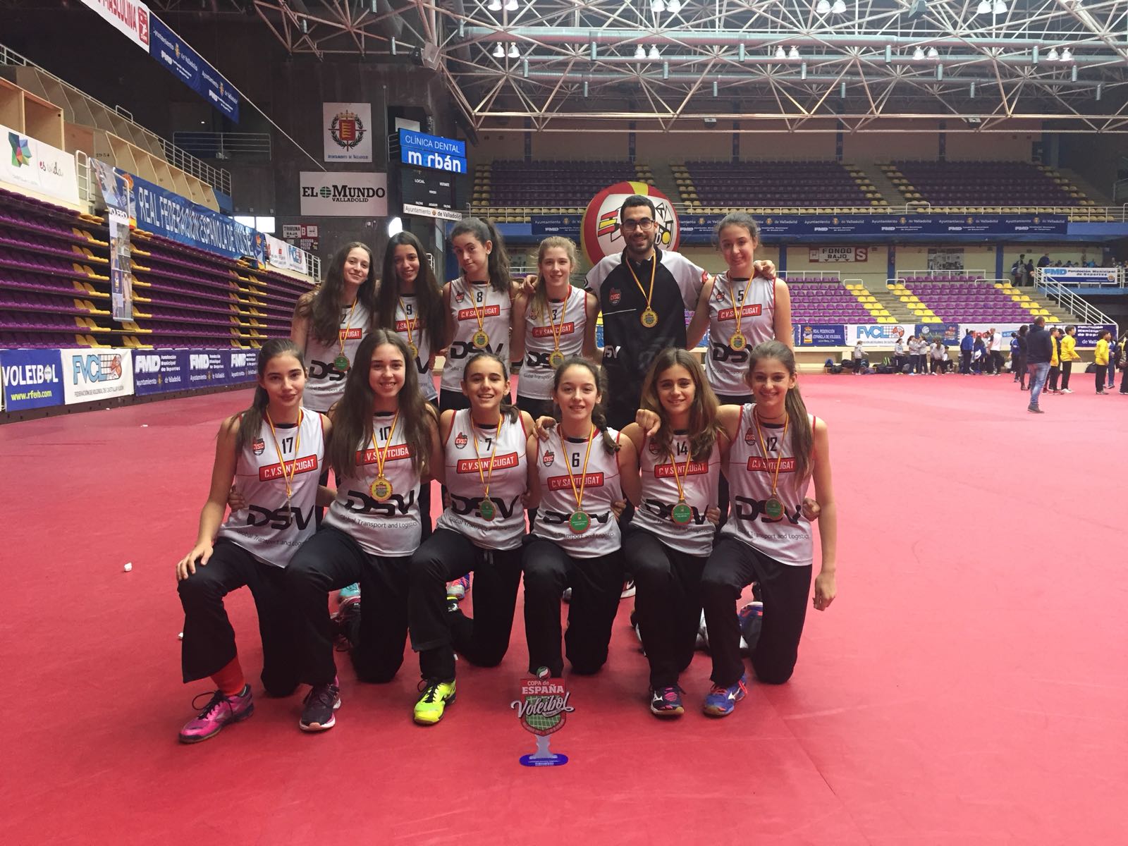 L'infantil A del DSV CV Sant Cugat, subcampió de la Copa d'Espanya. FOTO: DSV CV Sant Cugat