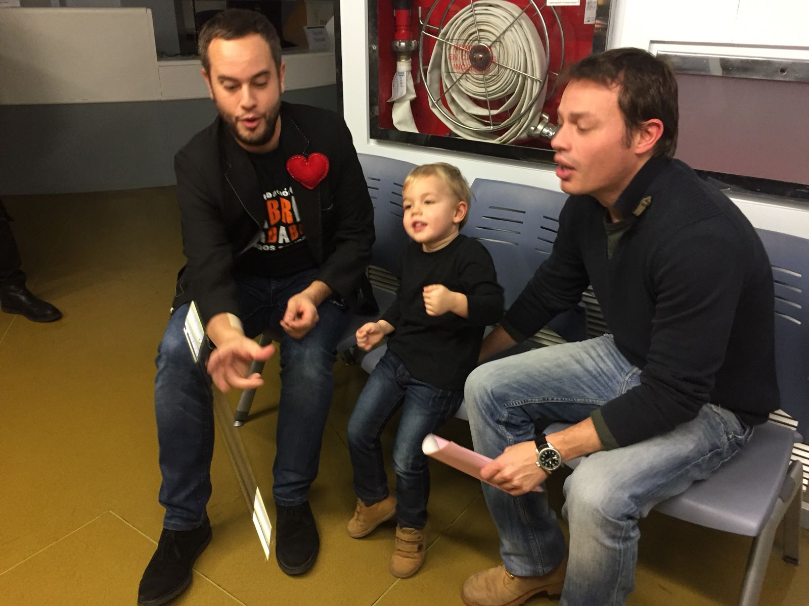 Jorge Blass durant la seva visita a l'HGC  FOTOS: Cedida