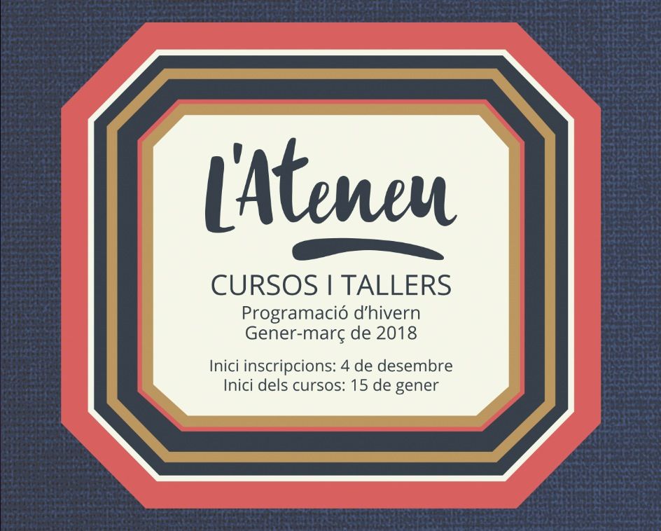 Cursos i tallers de l'Ateneu Santcugatenc FOTO: Cedida