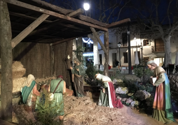 Els fets van tenir lloc al pessebre de la plaça de Barcelona FOTO: Mireia Puente 