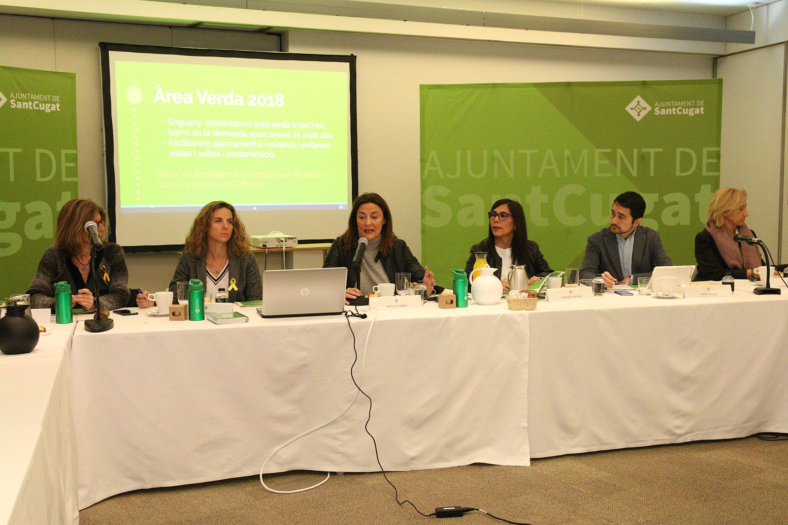 Esmorzar de balanç d'any amb l'alcaldessa. Foto: Lali Álvarez