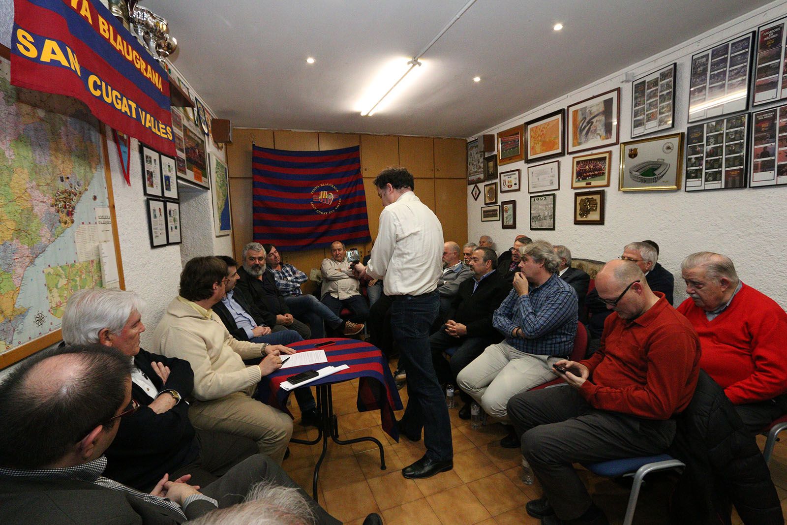El col·loqui s'ha fet a la Penya Blaugrana Sant Cugat. FOTO: Lali Álvarez