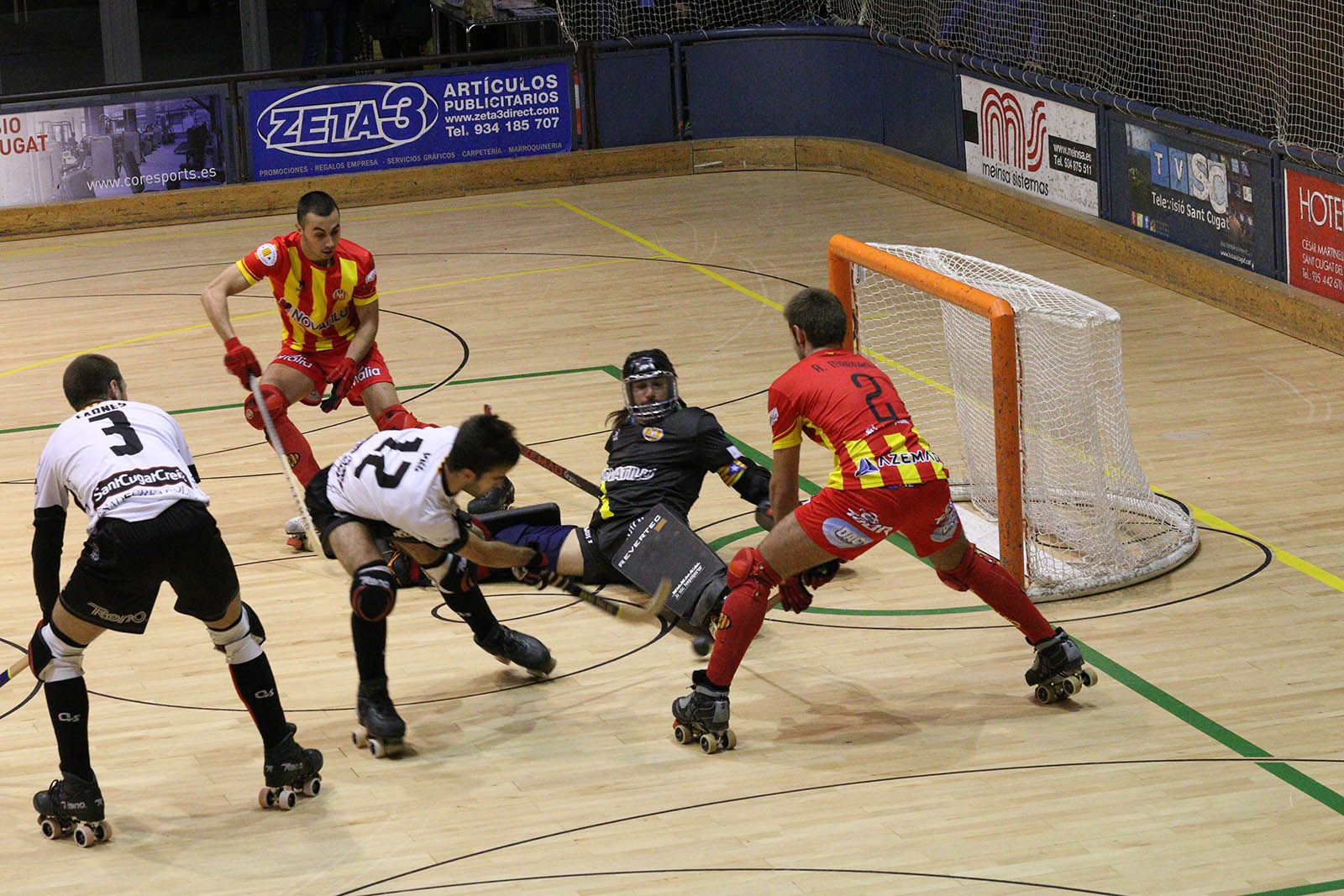 El PHC Sant Cugat ha perdut (2-4) amb el CP Manlleu. FOTO: Lali Álvarez