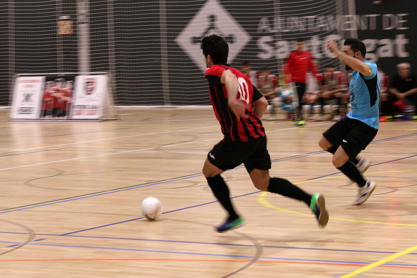 El FS Sant Cugat ha perdut (2-3) amb l'Isur La Font Màgica FS. FOTO: Lali Álvarez