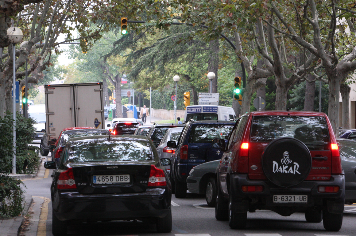 Rambla de Ribatallada, lloc on es va dur a terme la poda d'arbres. FOTO: Lluís Llebot