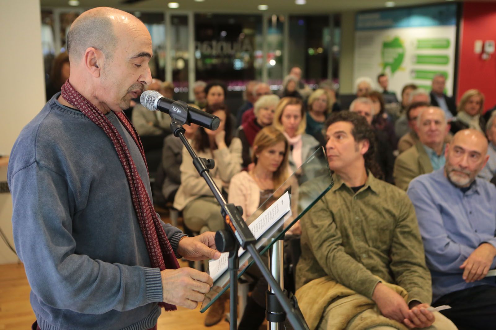  Joan Berlanga citant algun dels versos del poeta