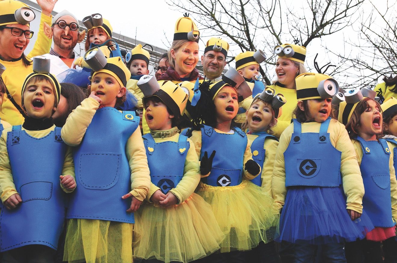 Els més petits són els protagonistes de divendres de Carnestoltes a Mira-sol  FOTO: Lali Álvarez