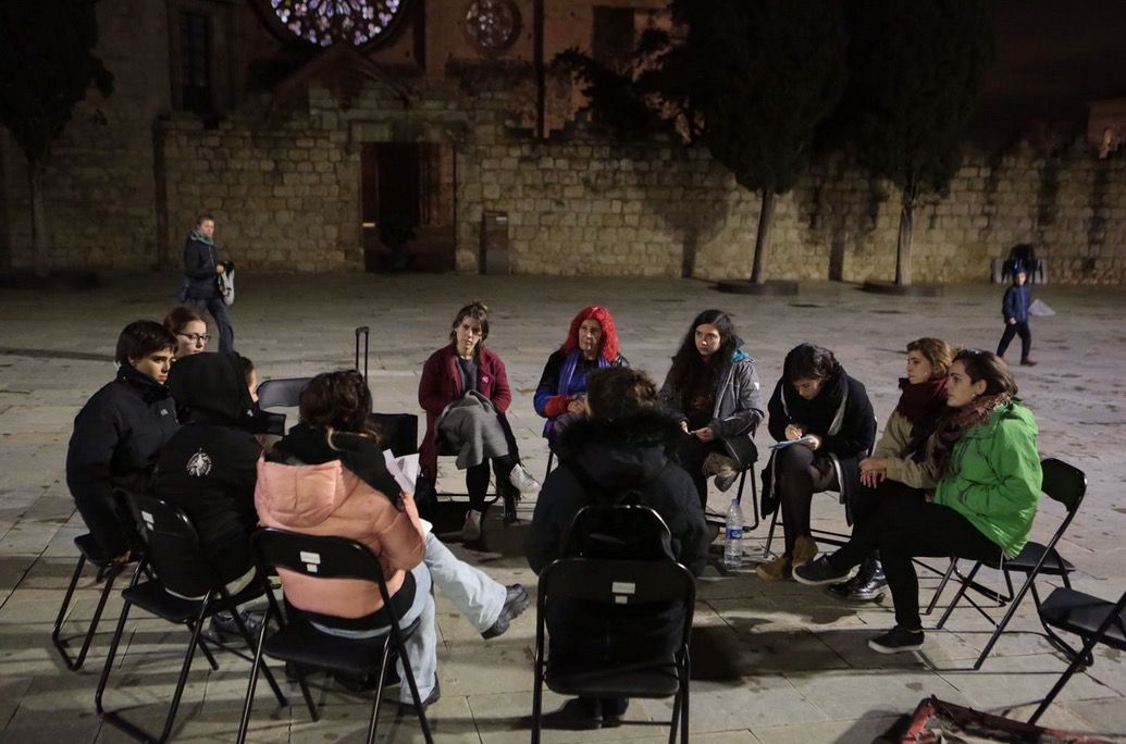 L'assemblea s'ha celebrat a la plaça d'Octavià  FOTO: Artur Ribera