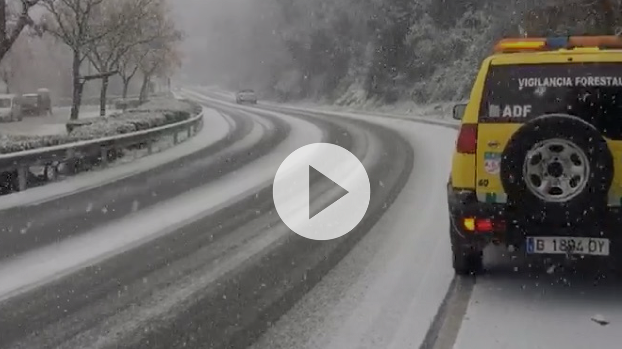 Neva a l'Arrabassada el 8 de febrer  FOTO: Cedida