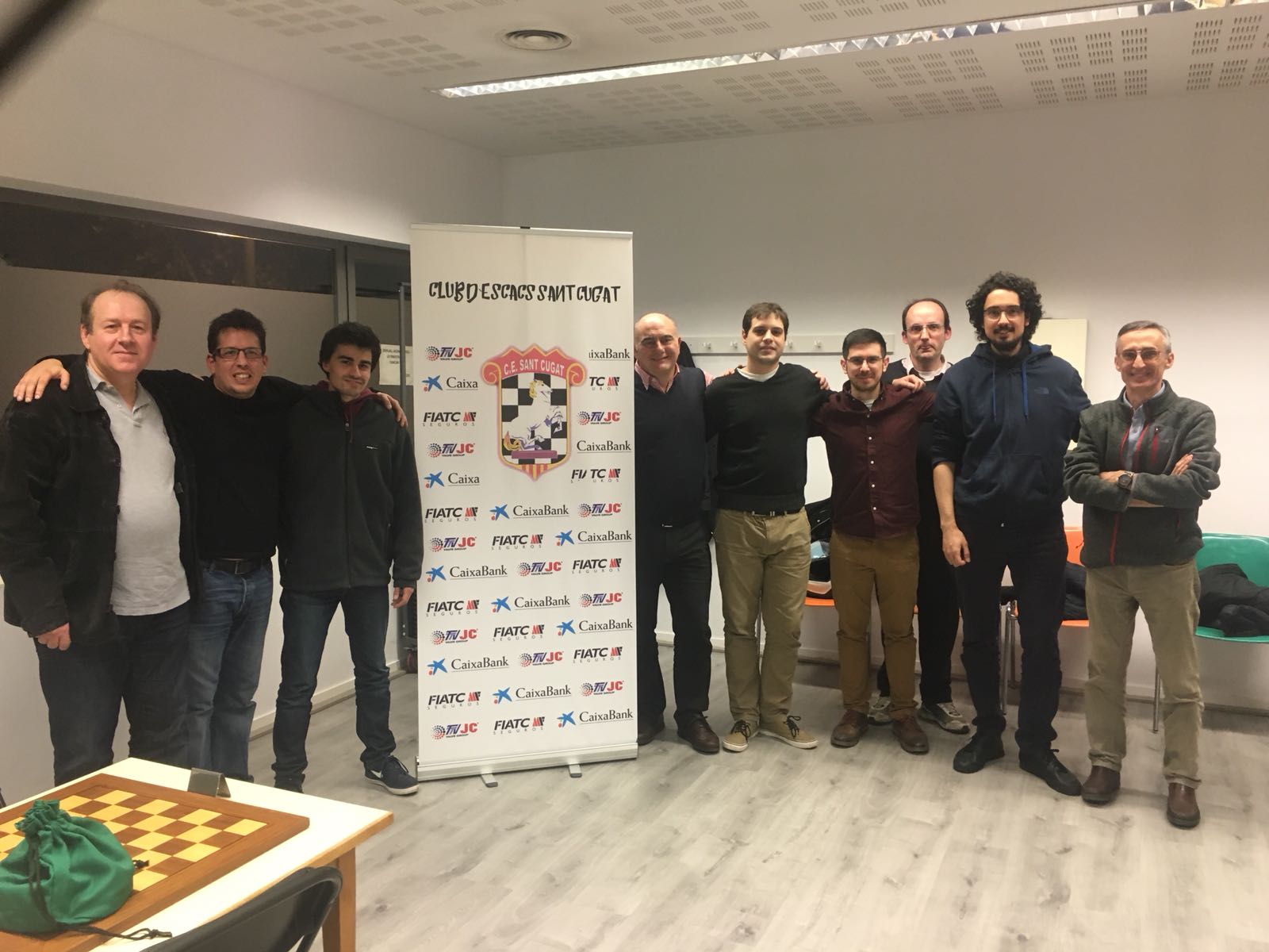 Primer equip del Club d'Escacs Sant Cugat. FOTO: Club d'Escacs Sant Cugat