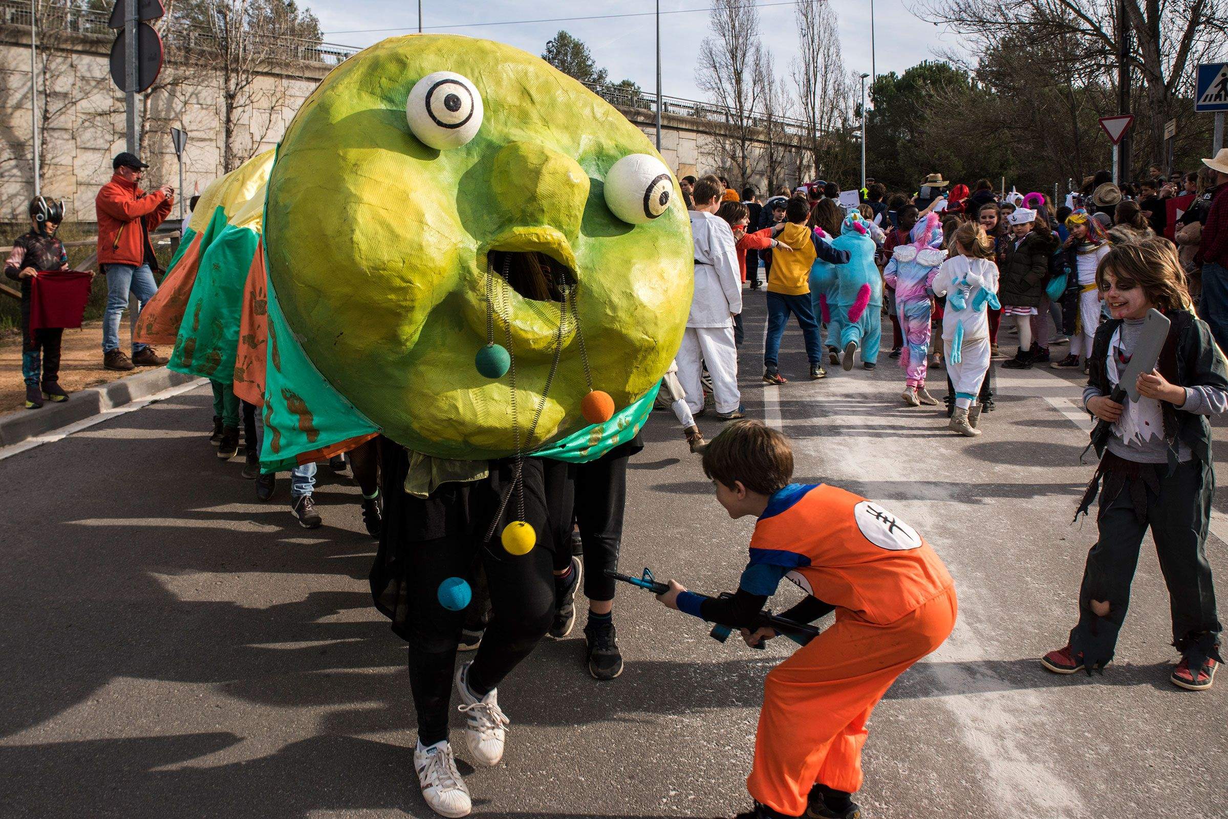 El Carnaval al barri de La Floresta. Foto: Bernat Millet
