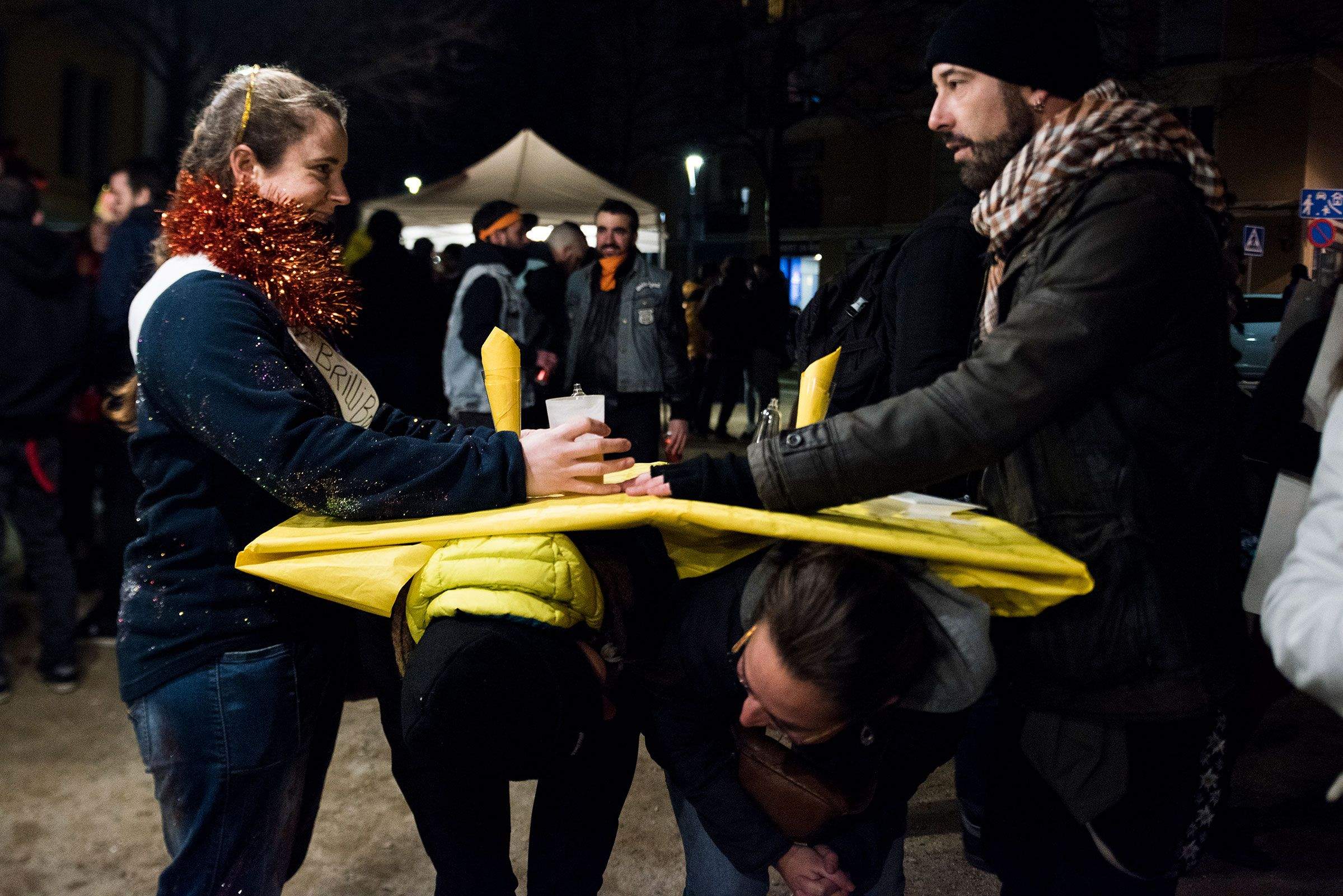 Cercatasques amb La Fanfarra. Foto: Bernat Millet.