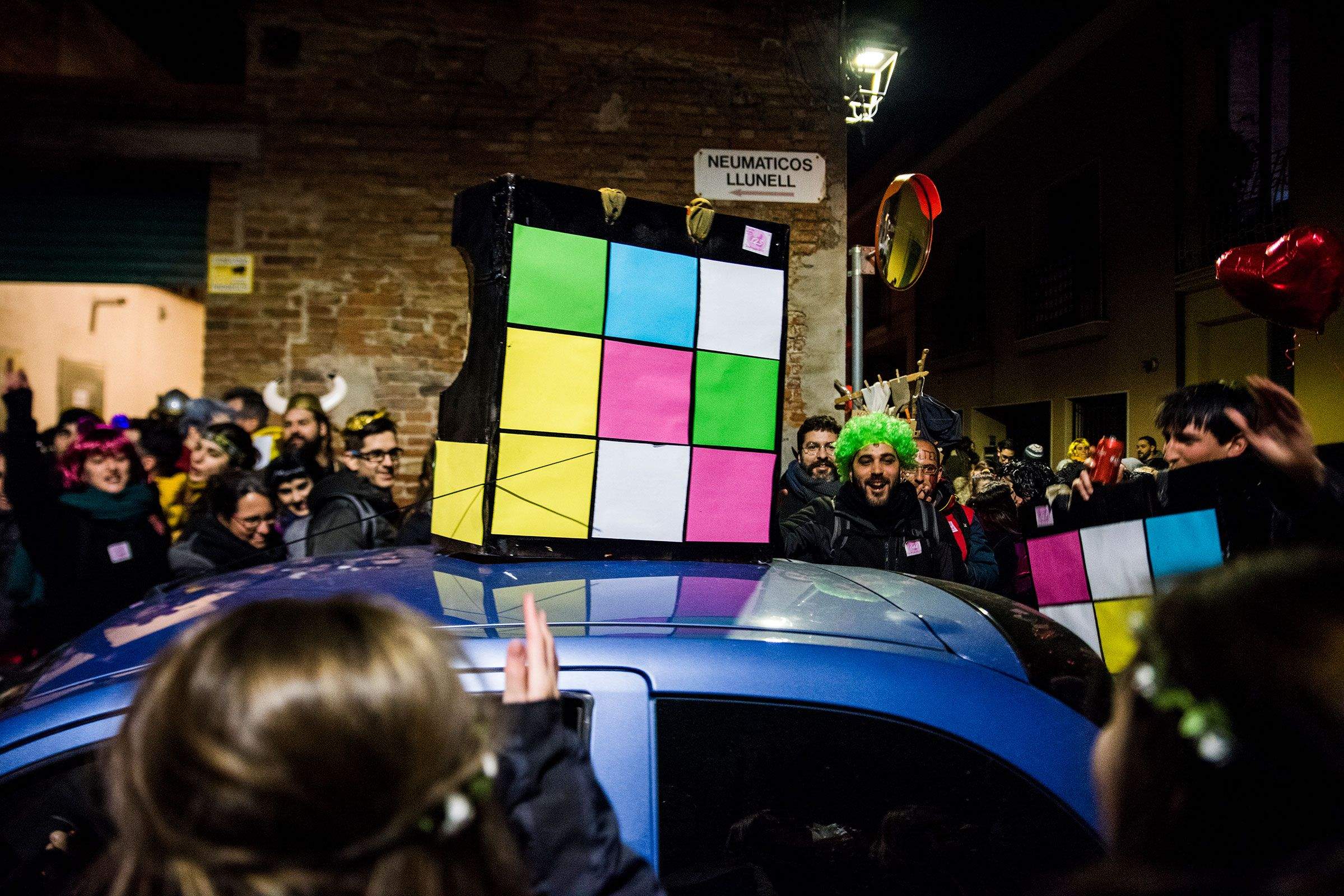 Cercatasques amb La Fanfarra. Foto: Bernat Millet.