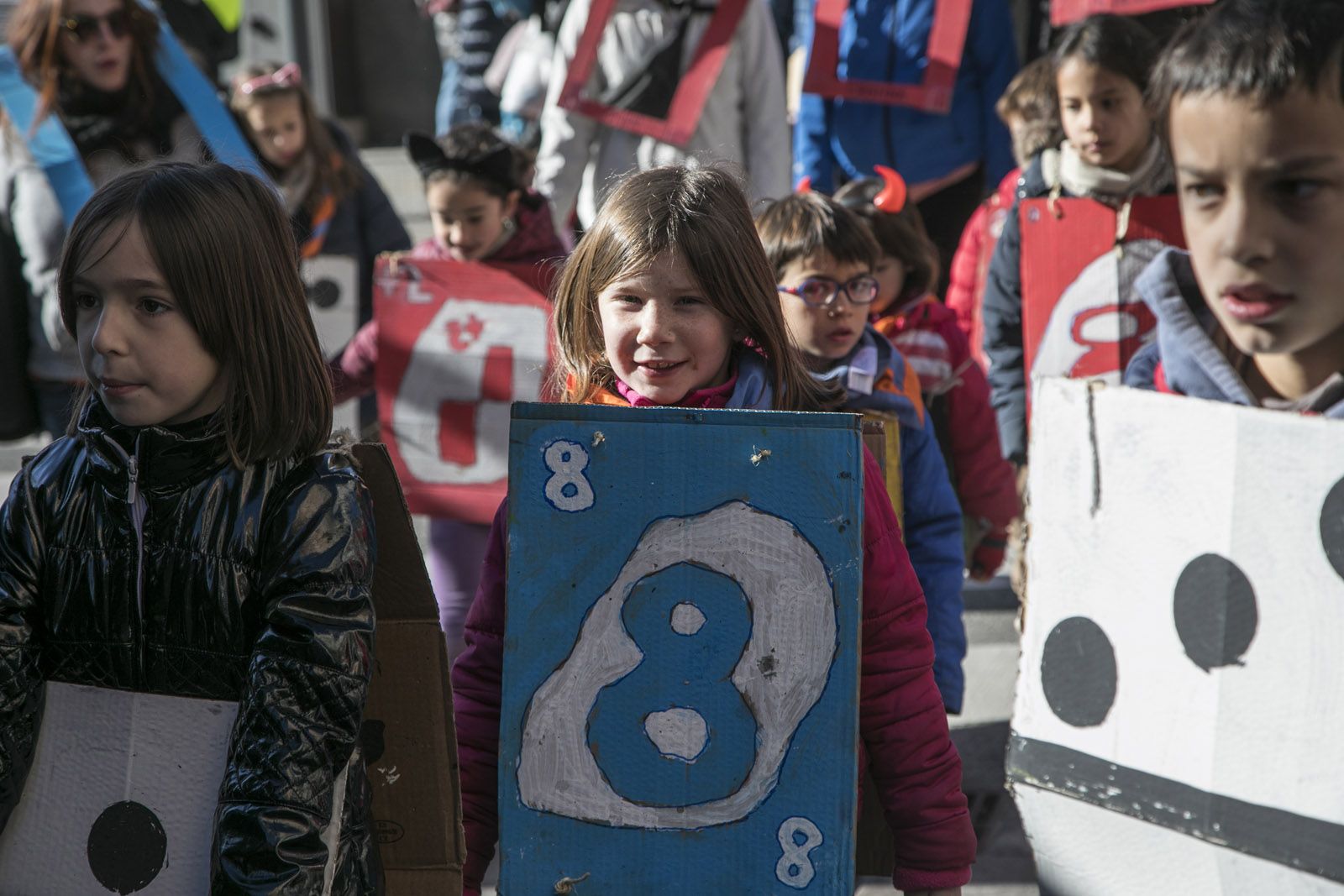 Rua de comparses infantils. FOTO: Lali Puig
