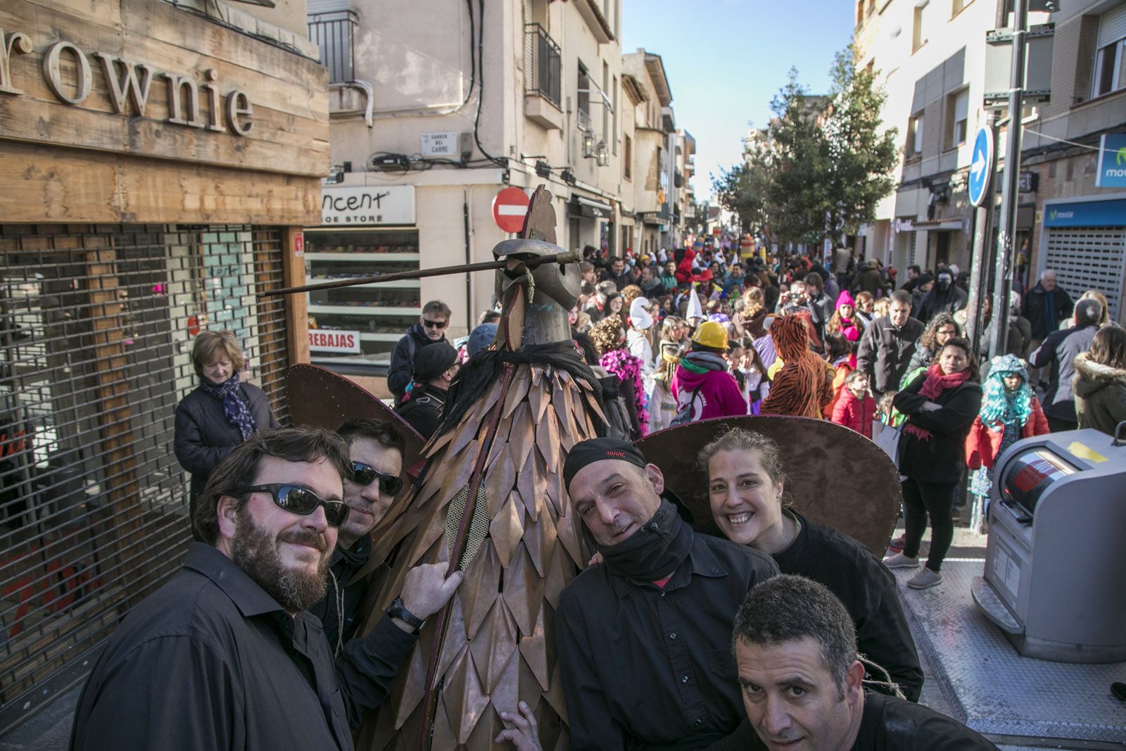 Rua de comparses infantils. FOTO: Lali Puig