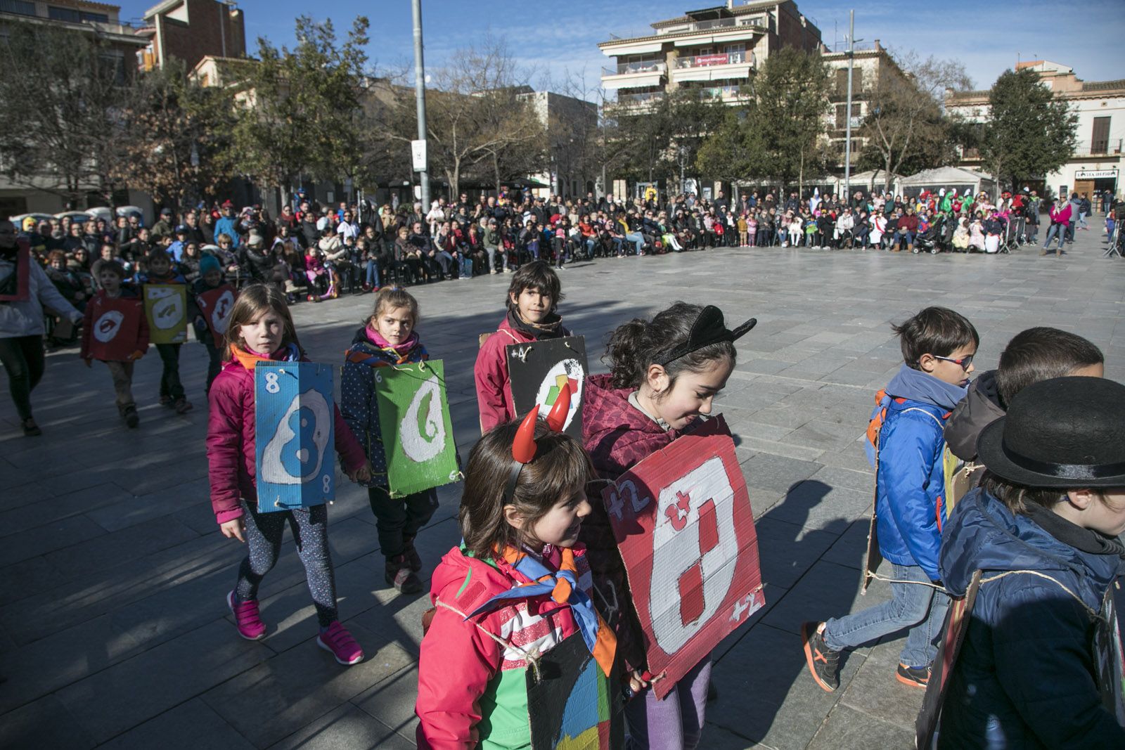 Rua de comparses infantils. FOTO: Lali Puig