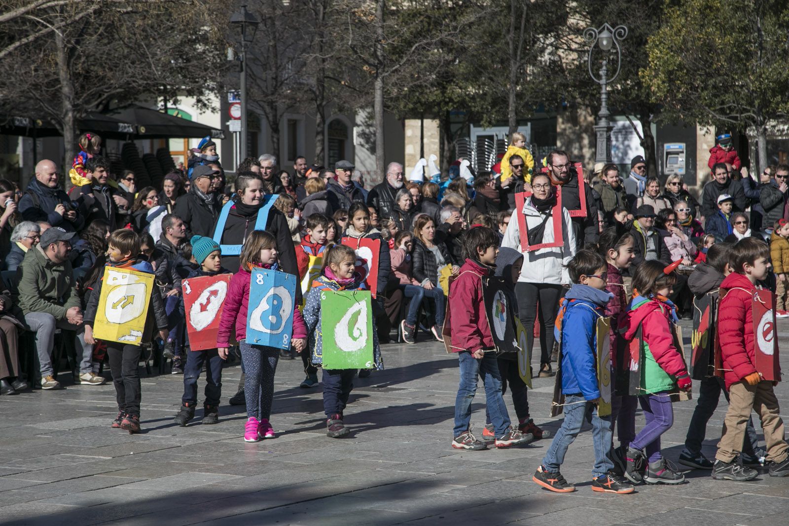 Rua de comparses infantils. FOTO: Lali Puig