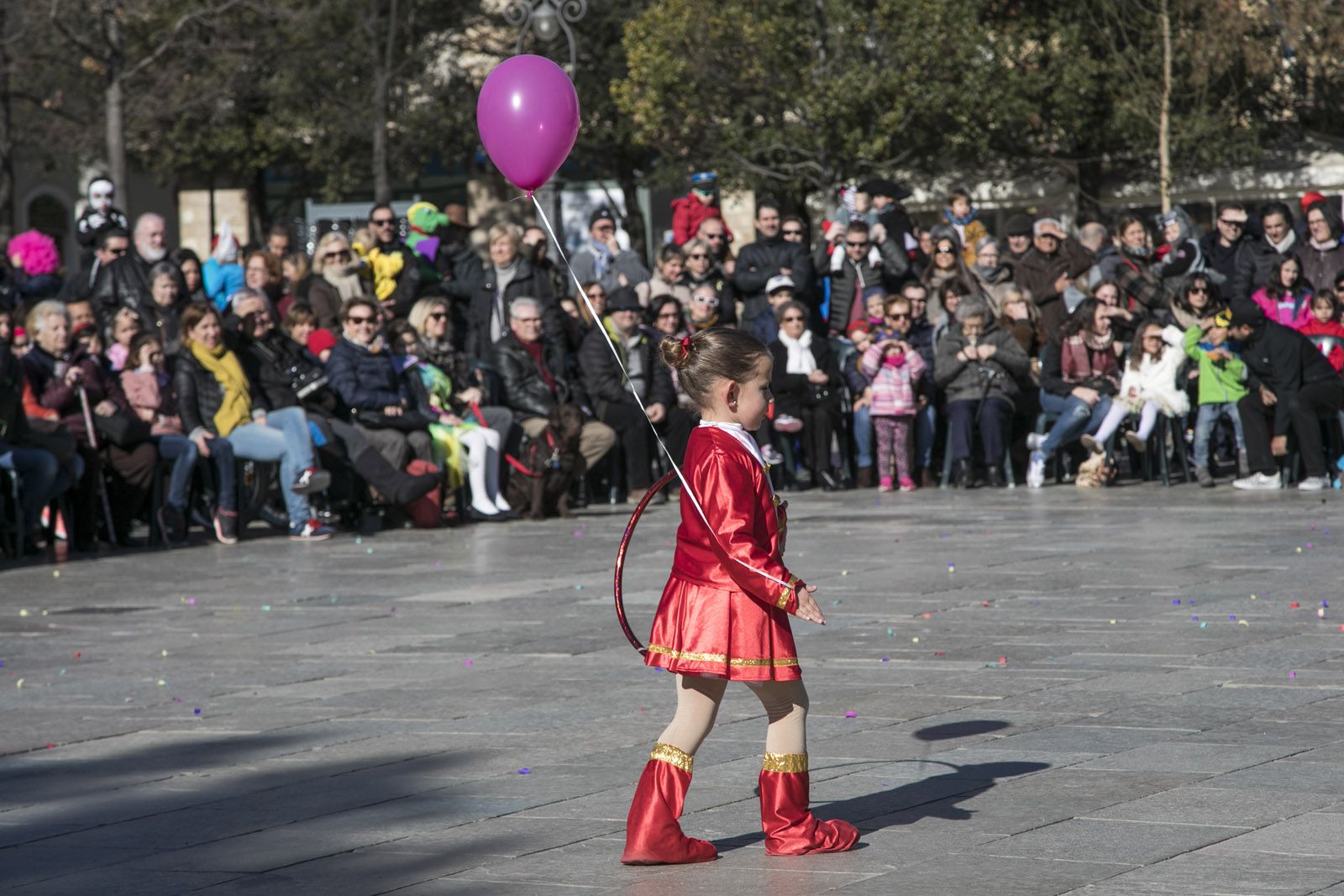 Rua de comparses infantils. FOTO: Lali Puig