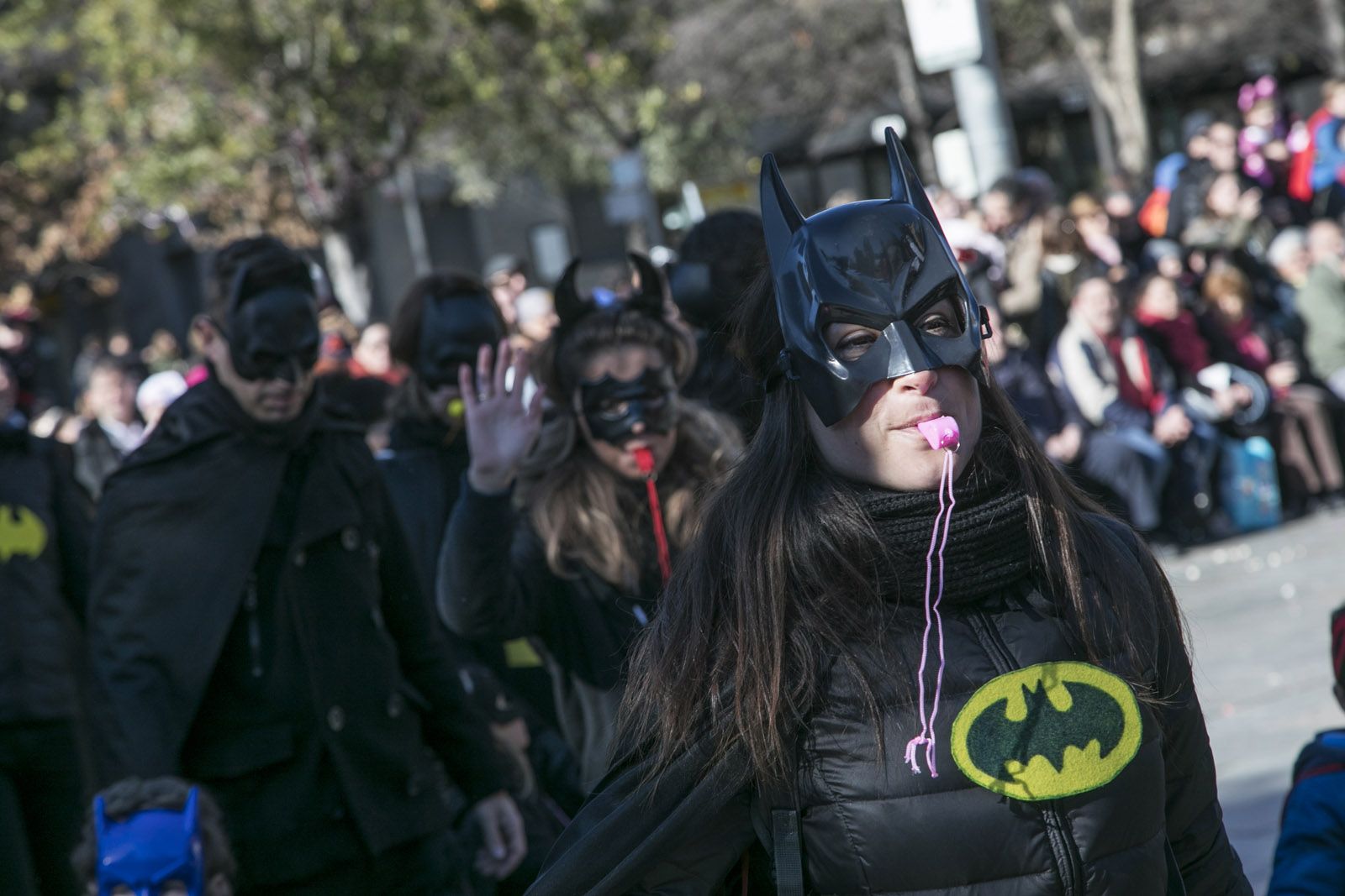 Rua de comparses infantils. FOTO: Lali Puig