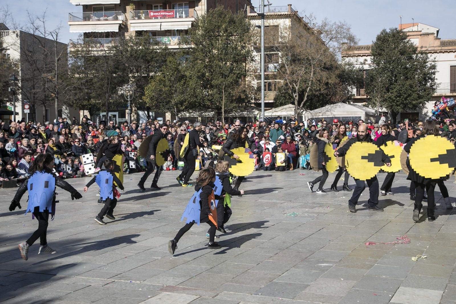 Rua de comparses infantils. FOTO: Lali Puig