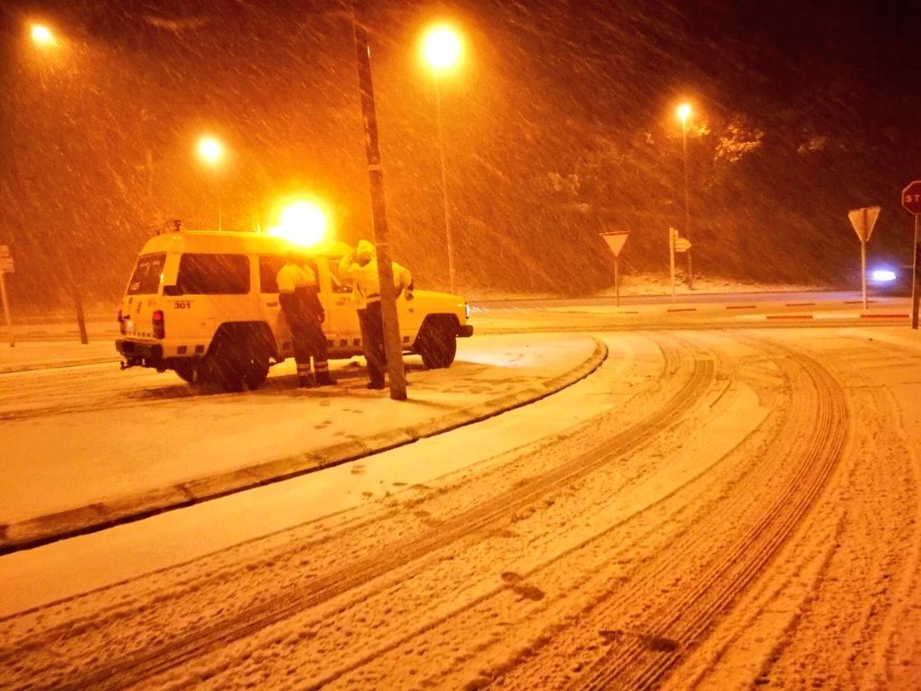La neu ja s'ha vist aquest hivern a Sant Cugat. FOTO: @GIEADFSCV