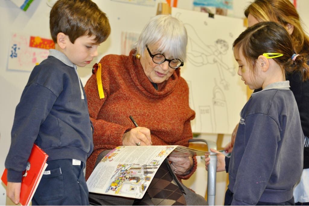 Pilarin Bayés durant la sessió FOTO: Cedida  