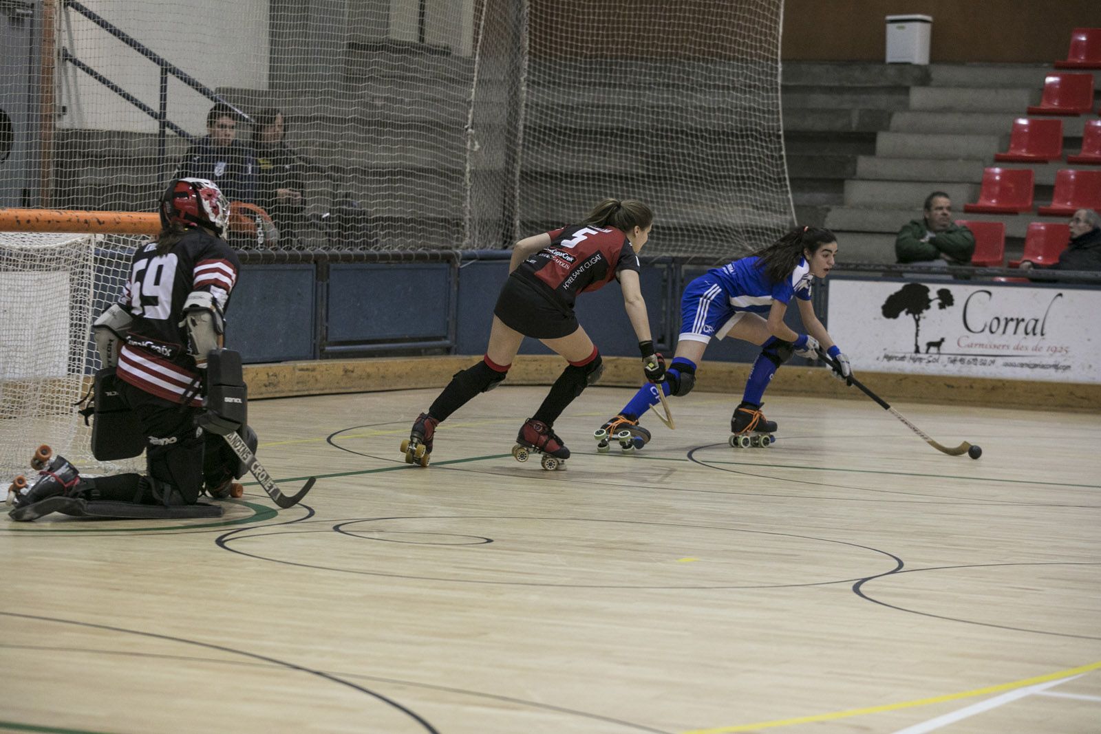 La portera del PHC Sant Cugat, Cris Elié, s'ha lesionat al genoll. FOTO: Lali Puig