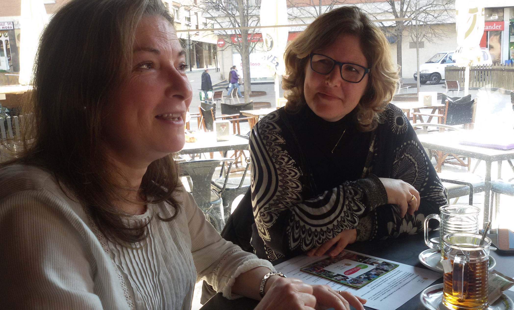 Verónica Bronstein i Silvina Schvartz, organitzadores de l'Institut de la Infància. FOTO: Toni Alfaro.